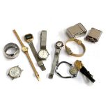 A mixed lot of watches af to include Sekonda; Rostini; Timex; Eleo; Acqua; together with a silver