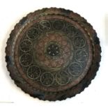 A Middle Eastern tray, 70cmD