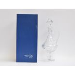 Cristal taillé main 24% Pbo hand cut crystal decanter, boxed, 43cm high Provenance: from the