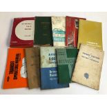 A quantity of vehicle handbooks to include Pitman, Austin, Cortina, Triumph, Ford, Morris Oxford etc