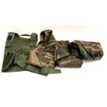A Mil-tech size M camouflage jacket and trousers, together with a further pair of size S/regular