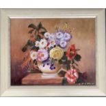 20th century, oil on canvas, floral still life, signed I. J. G Price lower right, 39x49.5cm