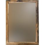 A driftwood style mirror, approx. 98x72cm