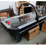 A Strikeworth air hockey table (one leg af), 125x122cm