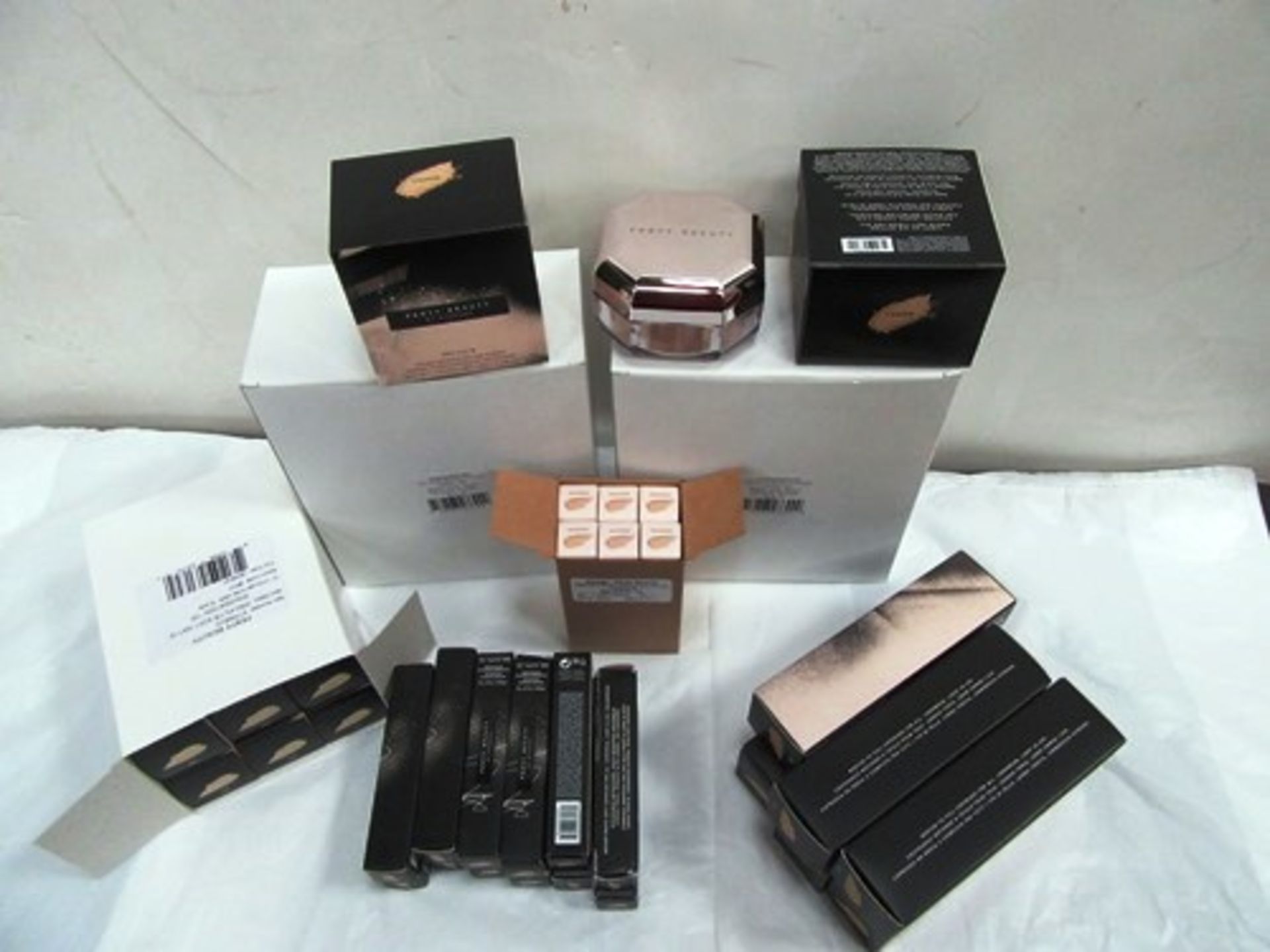 A selection of Fenty Beauty cosmetics to include 12 x 28g jars of setting powder, concealer, - Image 2 of 2