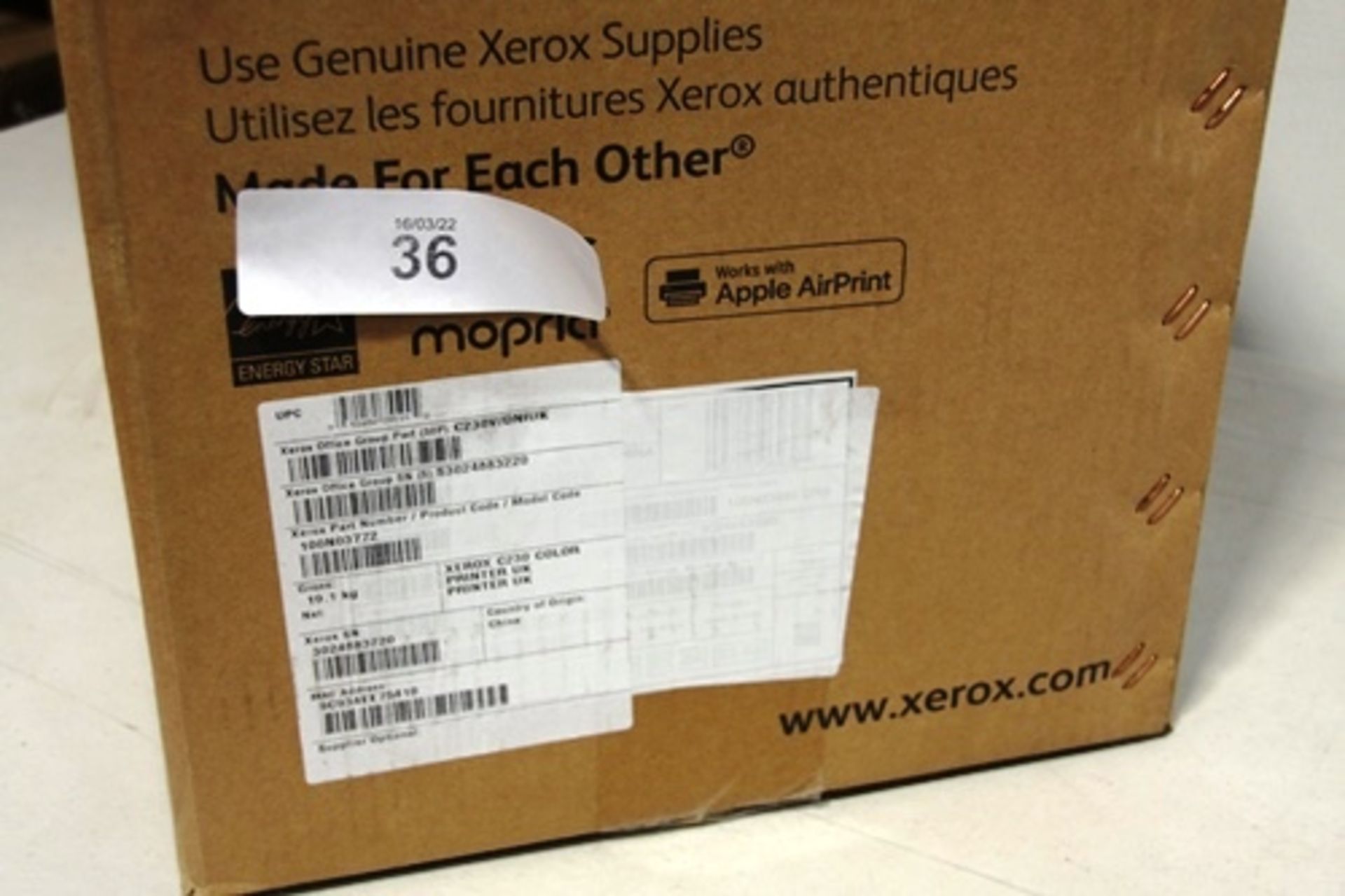 1 x Xerox C230 colour printer, model 100N03772 - New in box (ES8) - Image 3 of 3