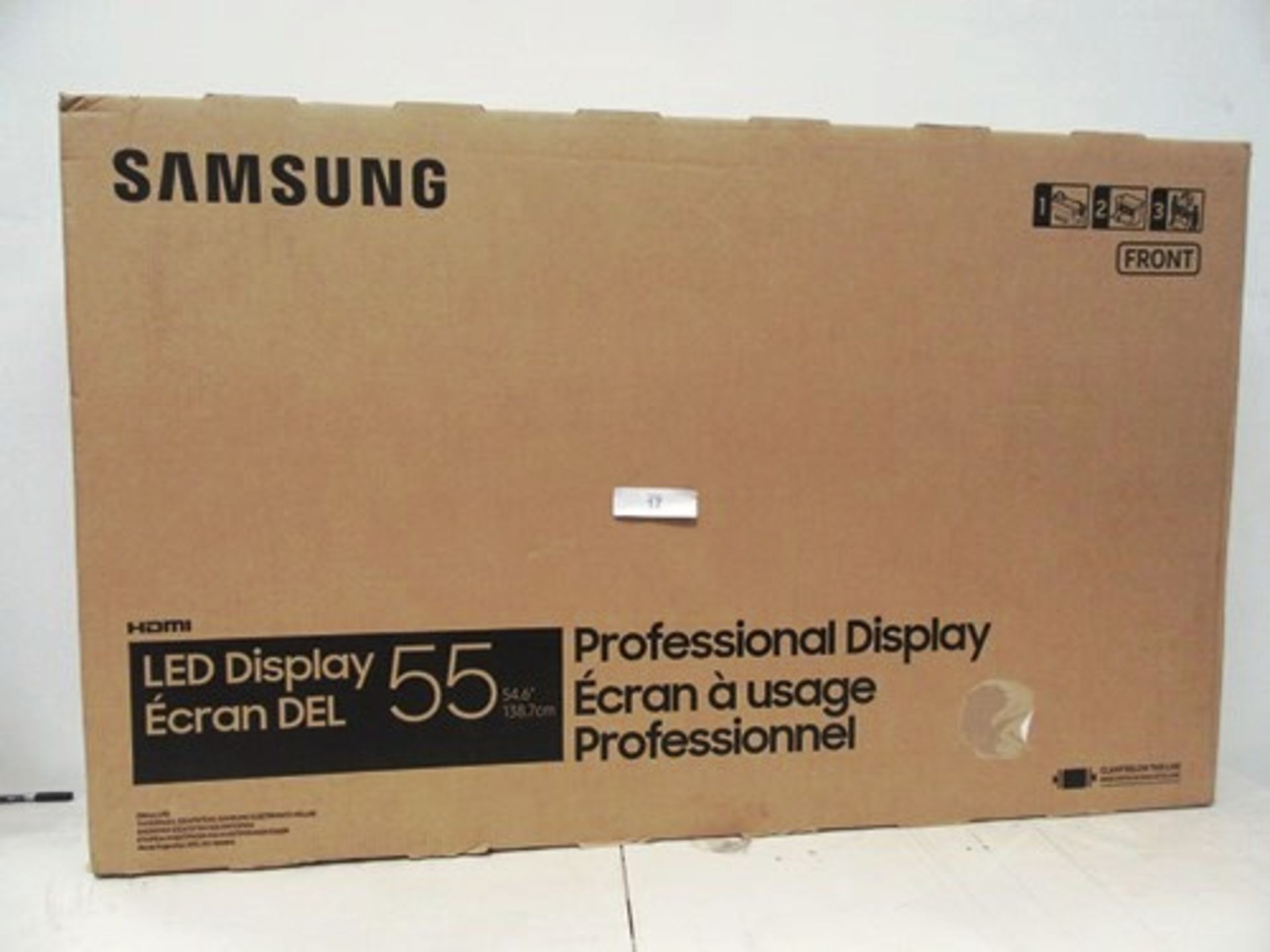 1 x Samsung 55" LED smart signage display - Sealed new in box (ES8)