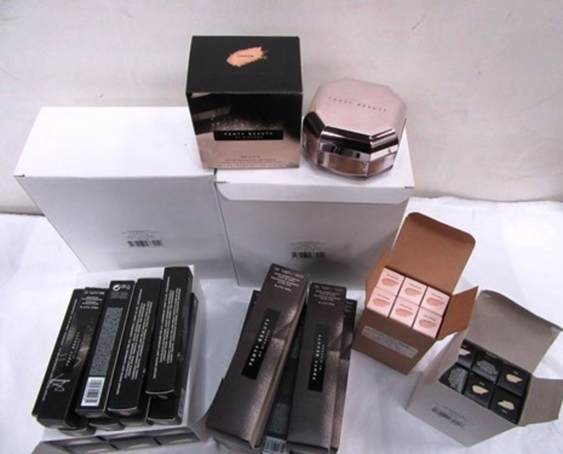 A selection of Fenty Beauty cosmetics to include 12 x 28g pots of Cashew setting powder, concealer - Image 2 of 2