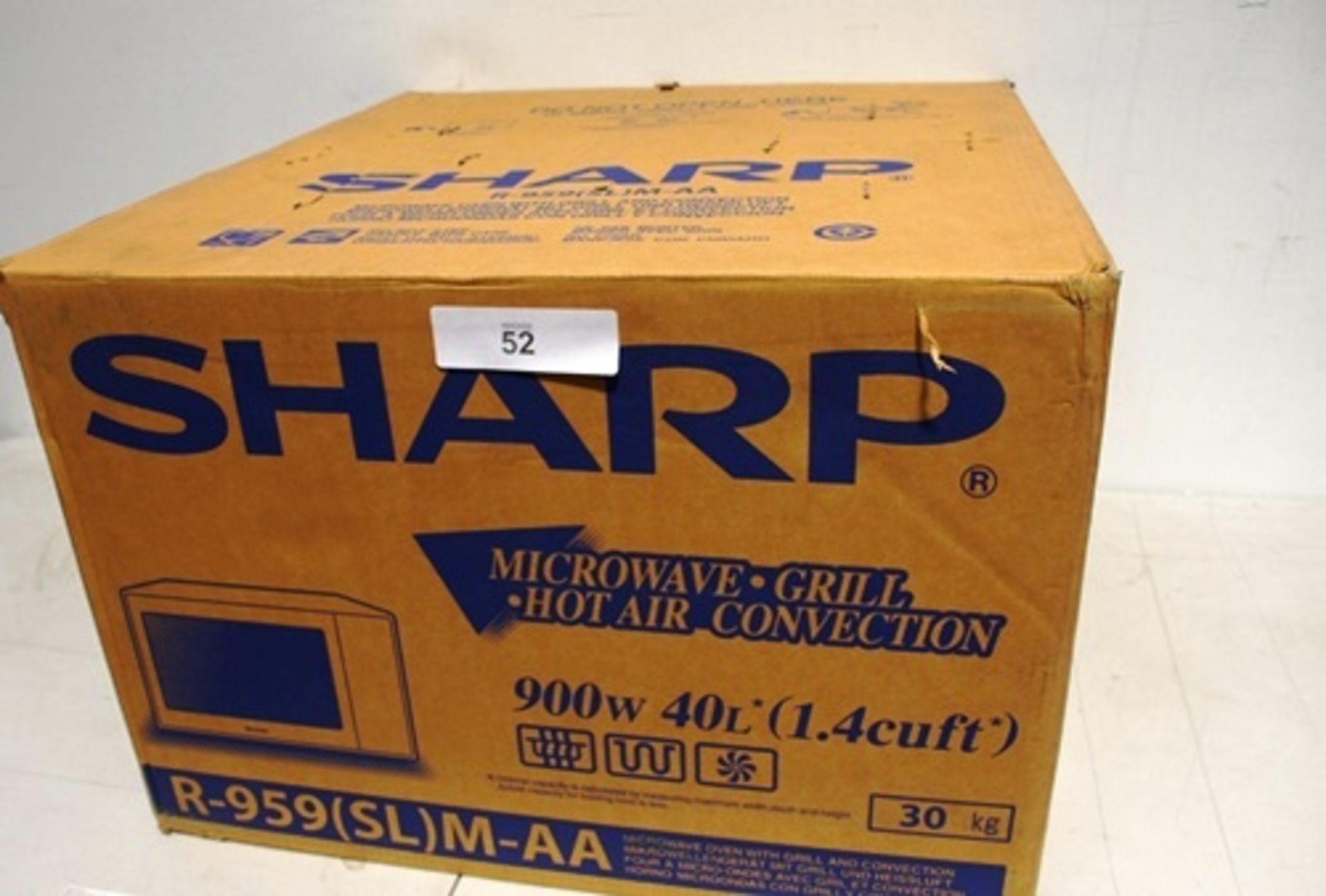 1 x Sharp R-959SLM AA microwave oven - Sealed new in box (ES1)