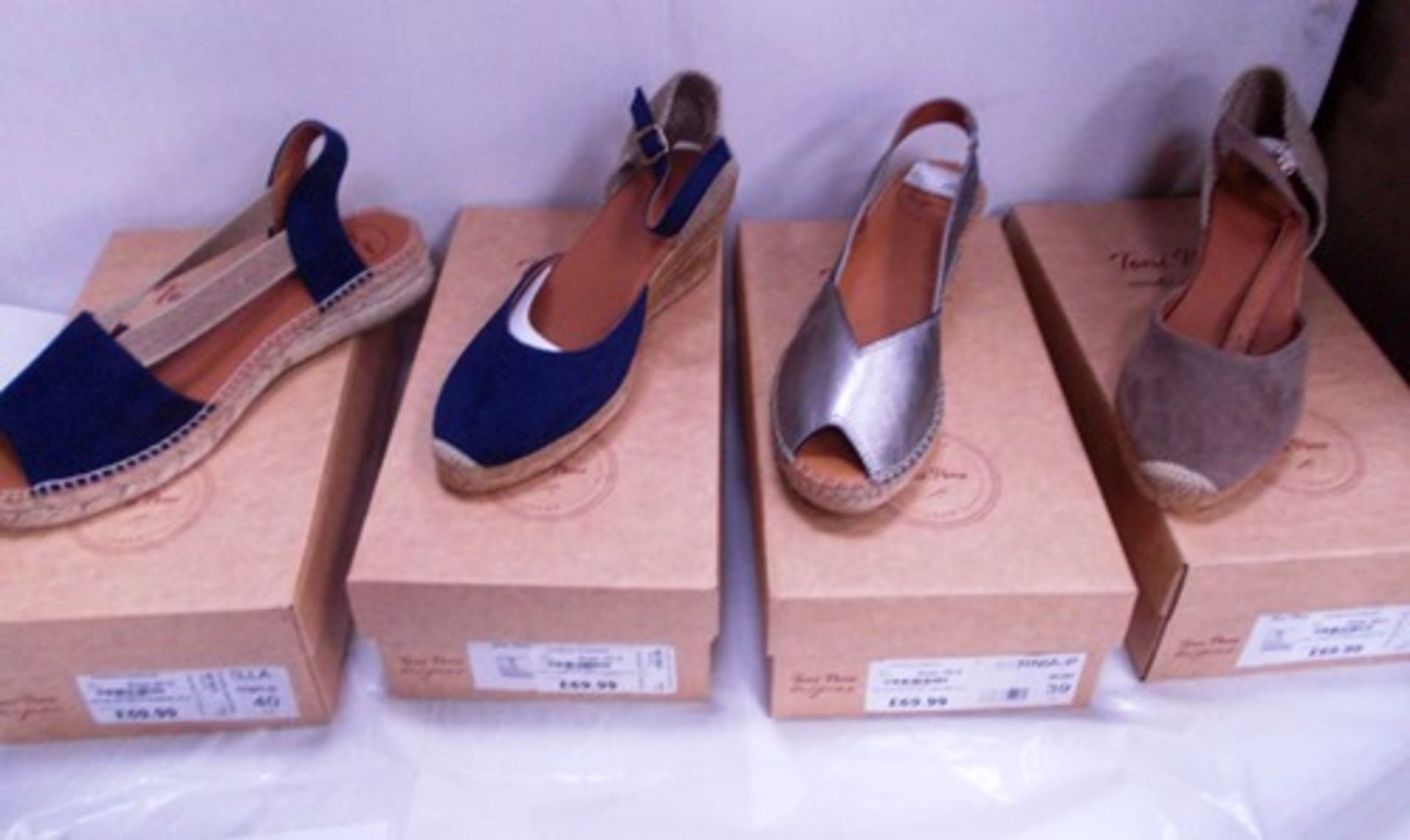 4 x pairs of Toni Pons ladies sandals in various styles, EU size 37, 38, 39 and 40 - New in box (