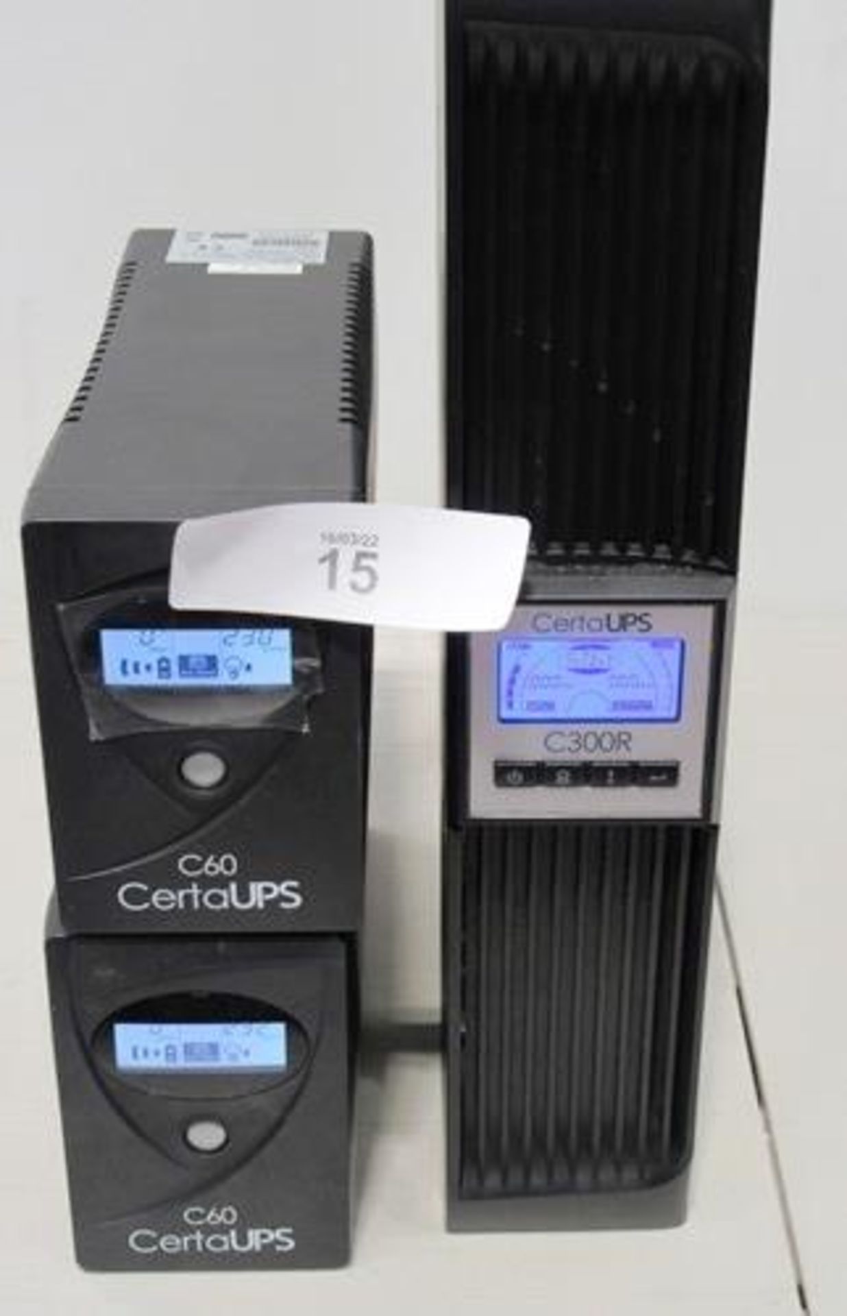 3 x central uninterruptable power units, modes C60 and C300R - Second-hand, power on, not fully - Image 2 of 3