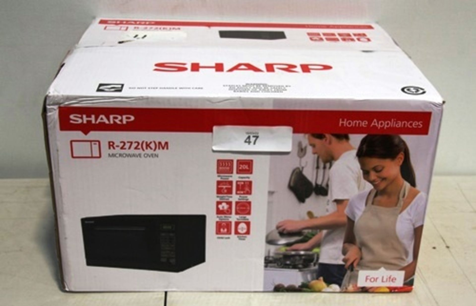 1 x Sharp R-272 KM microwave oven - Sealed new in box (ES1)