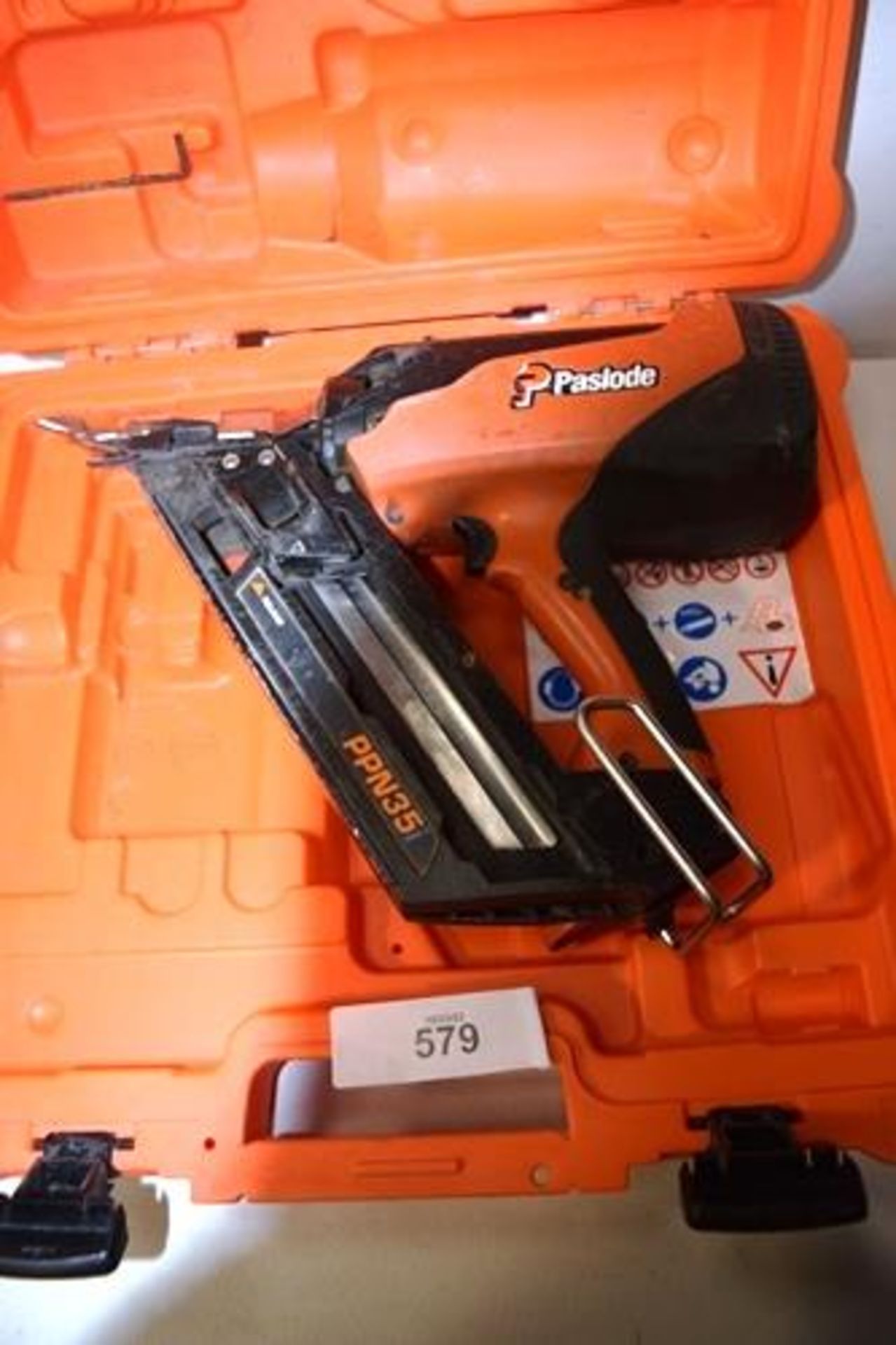 1 x Paslode PPN35ci lithium nail gun in carry case - used (ES12)