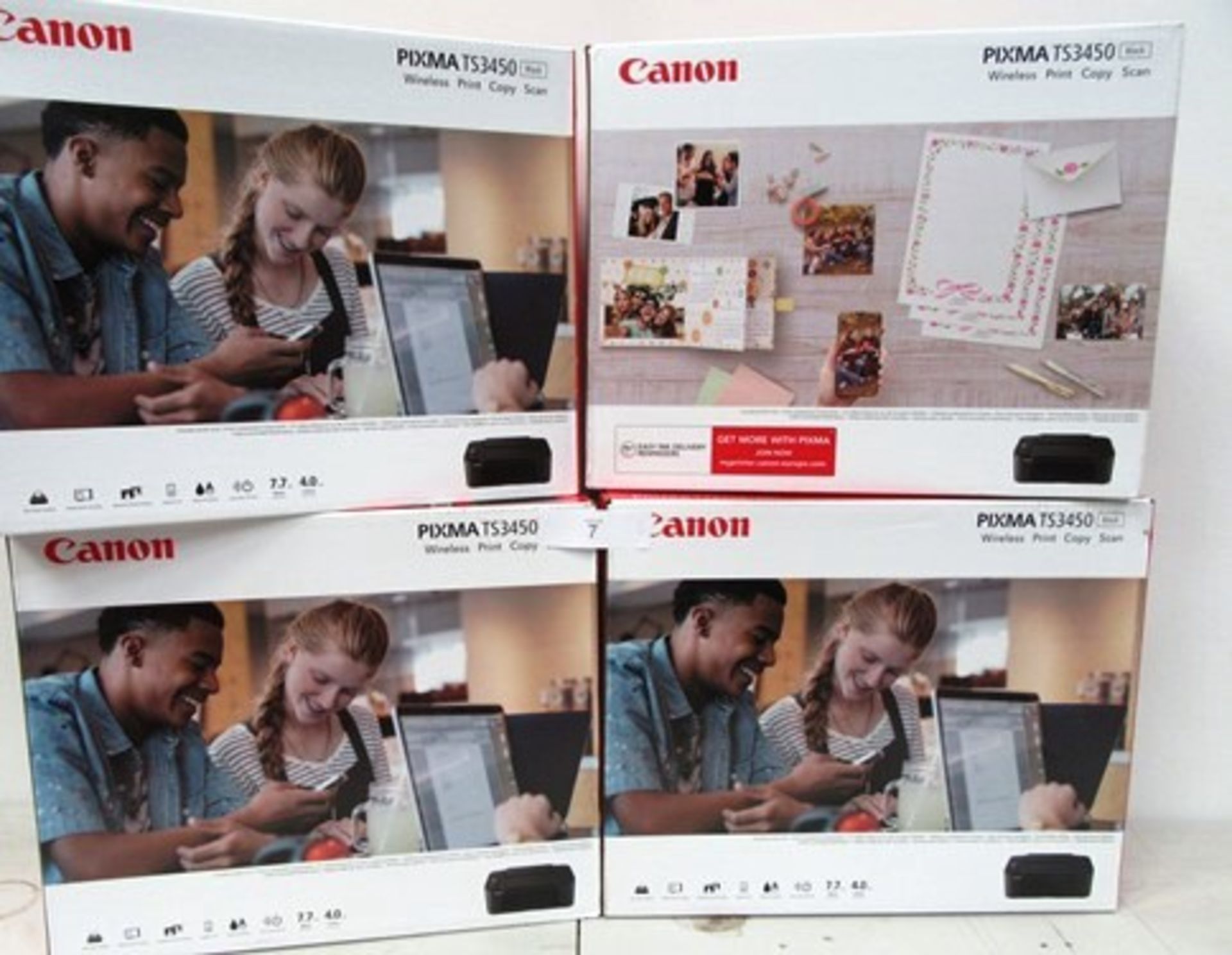 4 x Canon Pixma TS3450 printers - Sealed new in box (ES9)