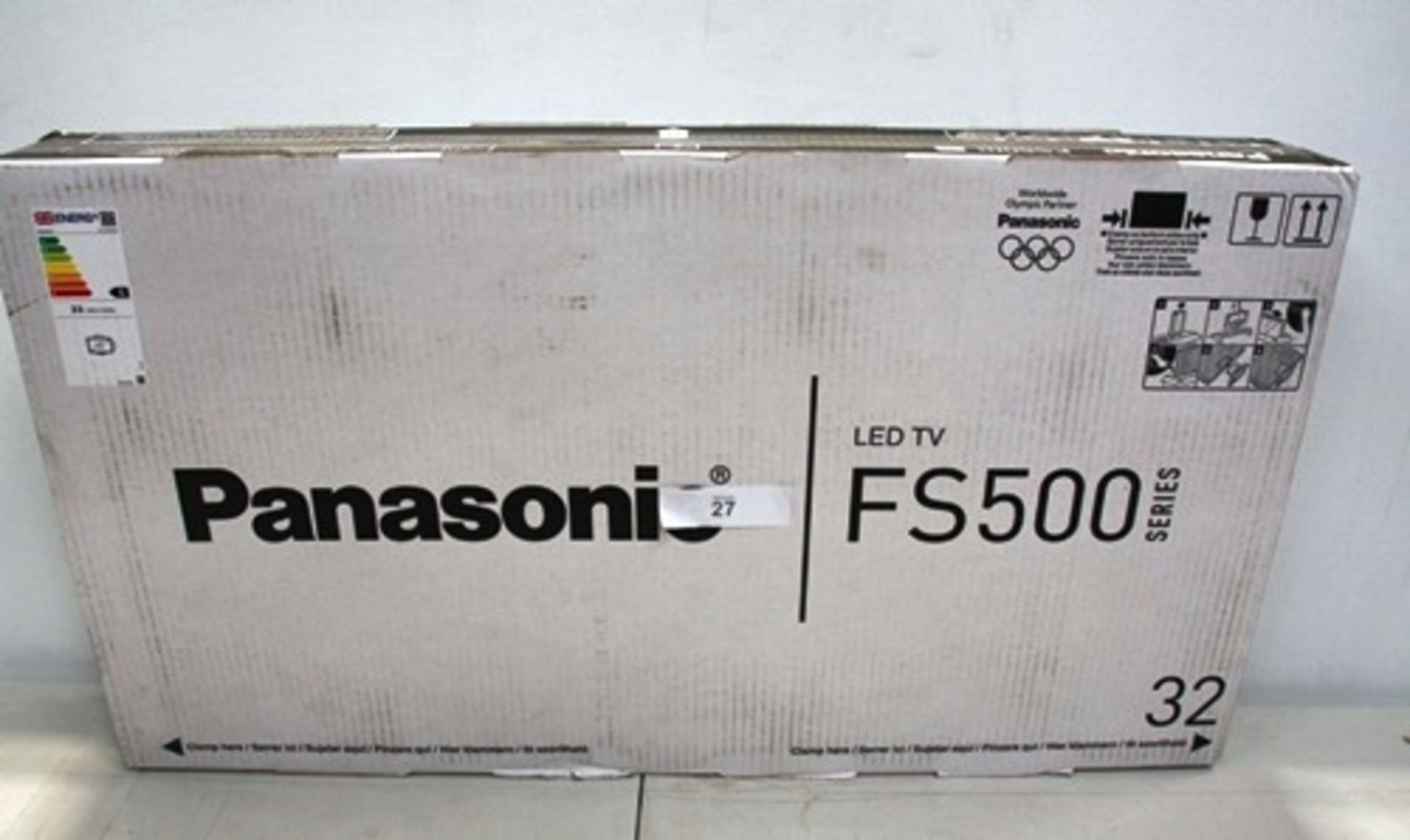 1 x Panasonic FS500 32" LED TV, model TX32 FS503B - New (ES8)