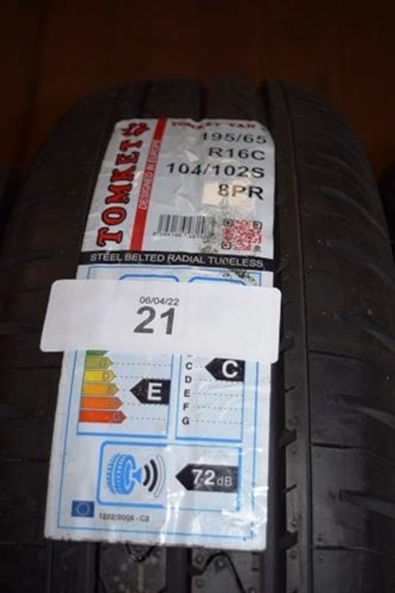 1 x Tomket Van 3 tyre, size 195/65R16C 104/102S 8PR - New with label (GS4)