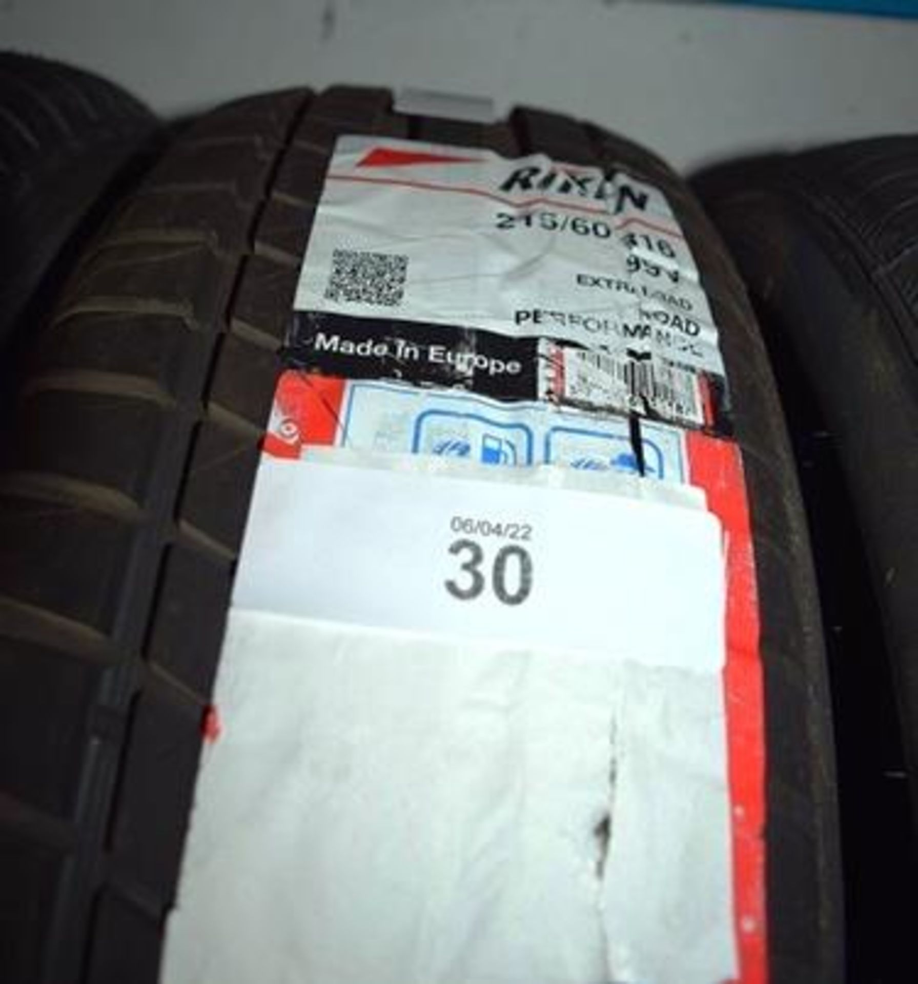 1 x Riken Road Performance tyre, size 215/60R16 99V XL - New with label (GS4)