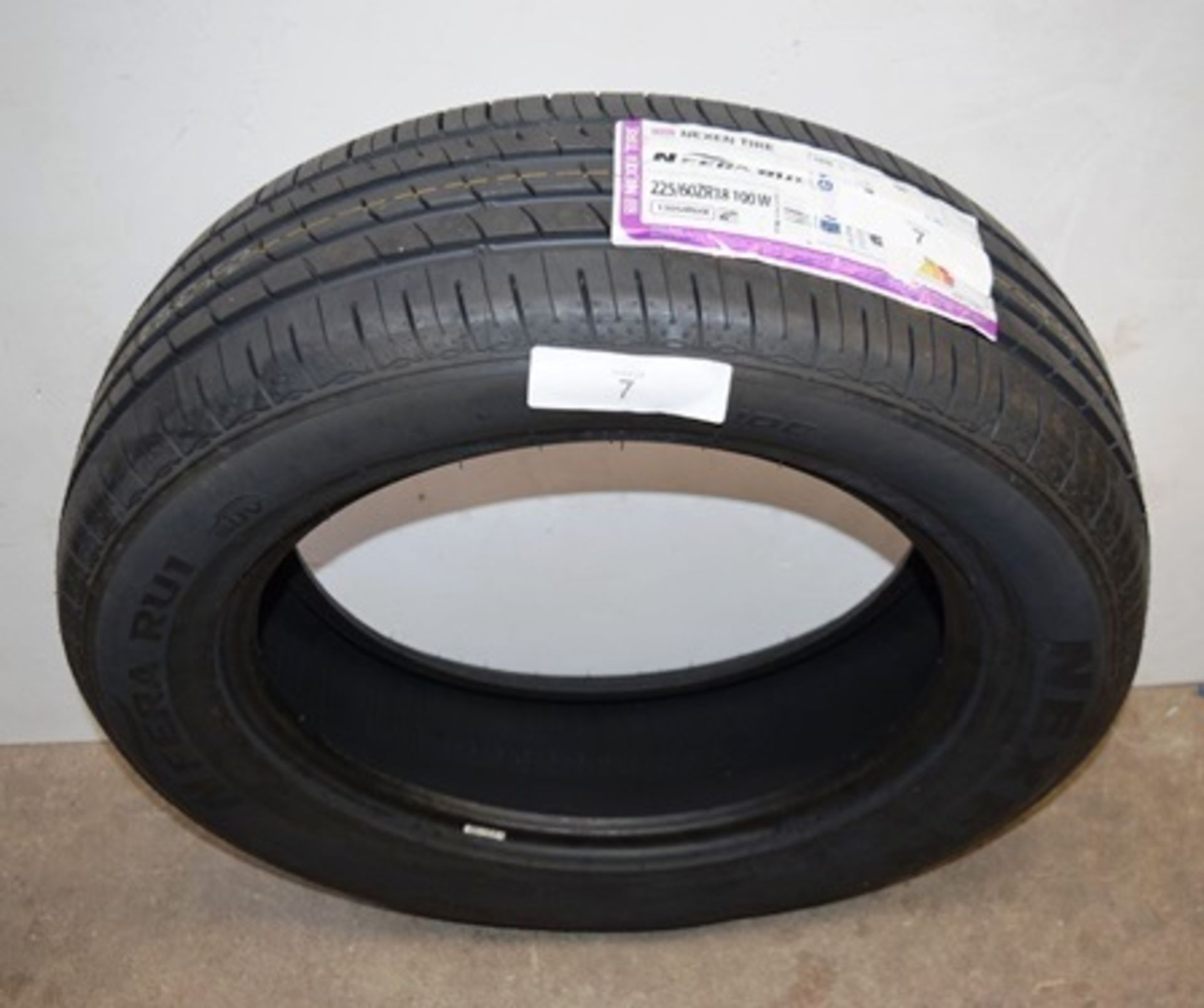 1 x Nexen N Fera RU1 tyre, size 225/60ZR18 100W - New with label (GS1) - Image 2 of 2