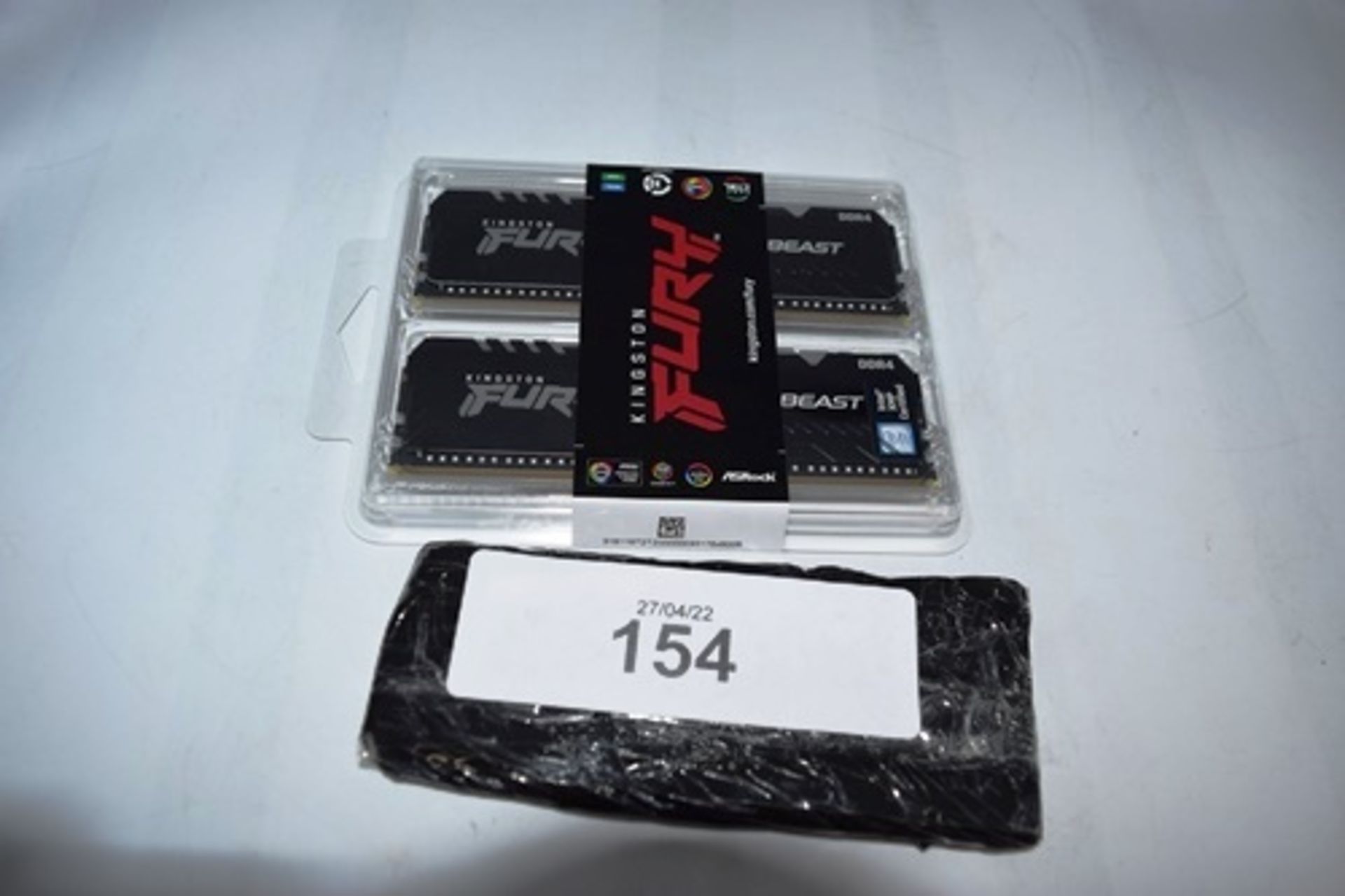 1 x Kingston Fury Beast RGB 64gb (2 x 32gb) 3200mhz, DDR4 Ram, code KF432C16BBAK2/64 - Sealed new in