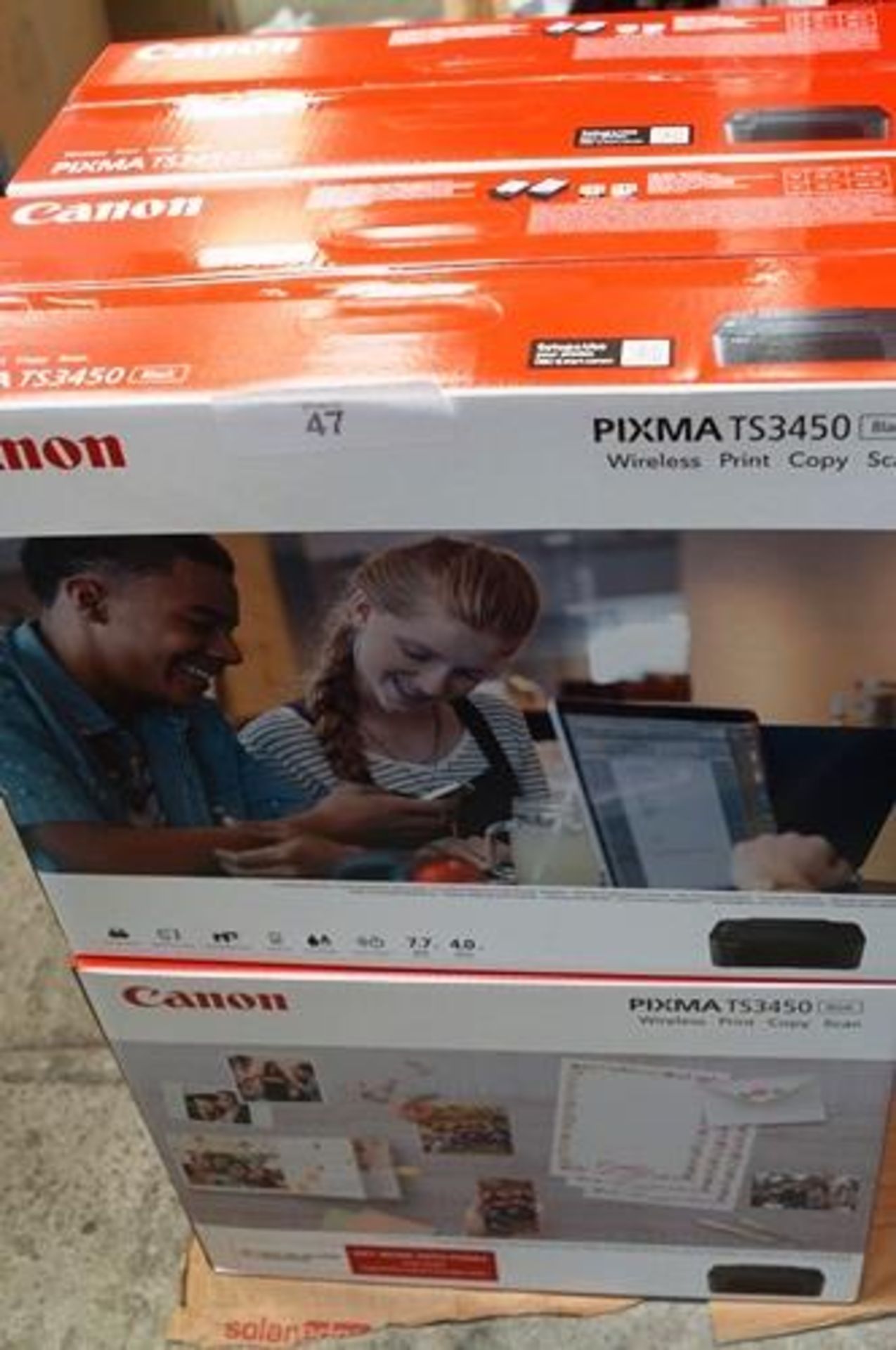 4 x Canon Pixma TS3450 printers - Sealed new in box (ES8)