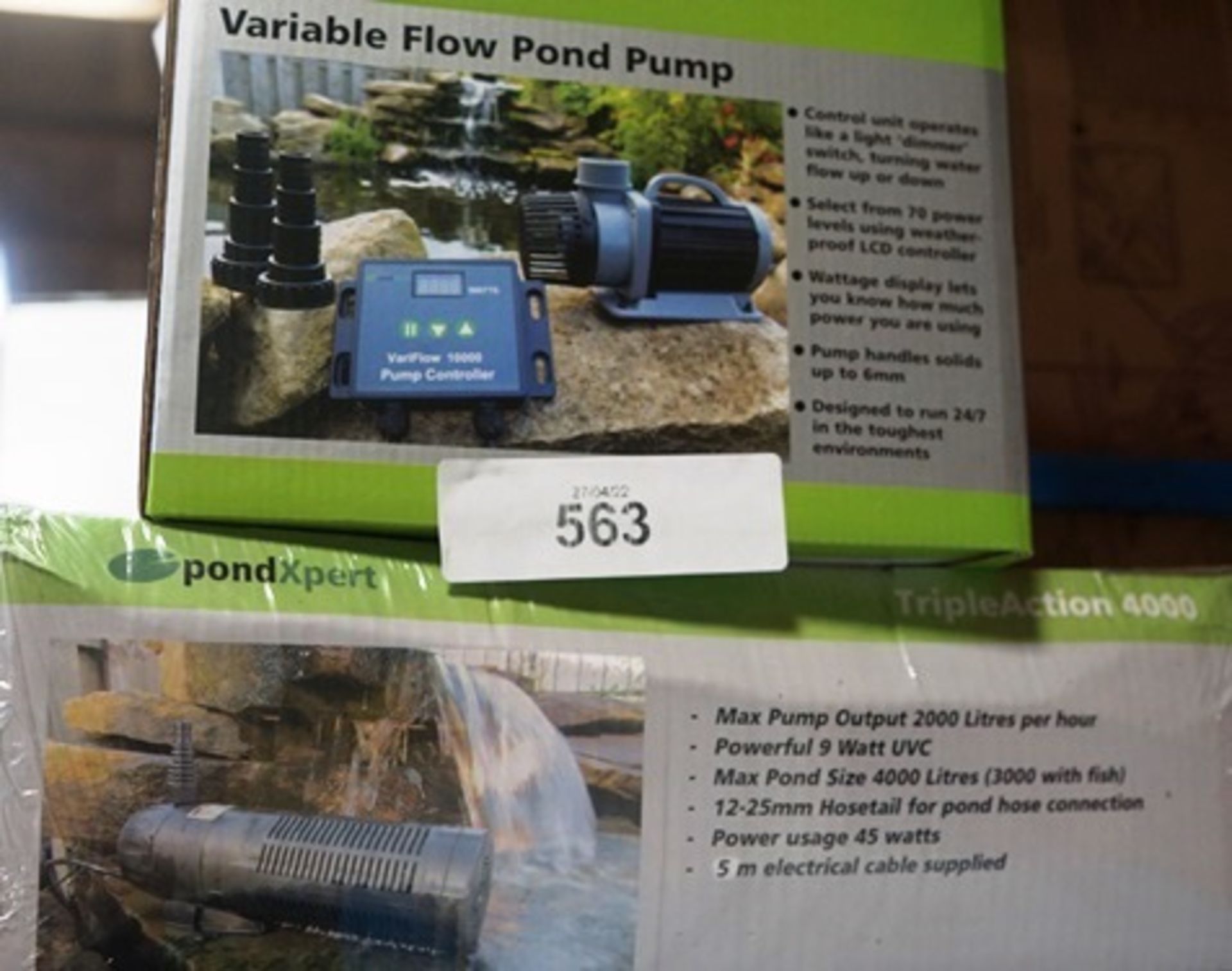 1 x rubber pond liner, 3m x 4m,1 x Pond Expert Variflow 10000 pond pump and 1 x Pondxpert triple - Image 3 of 3