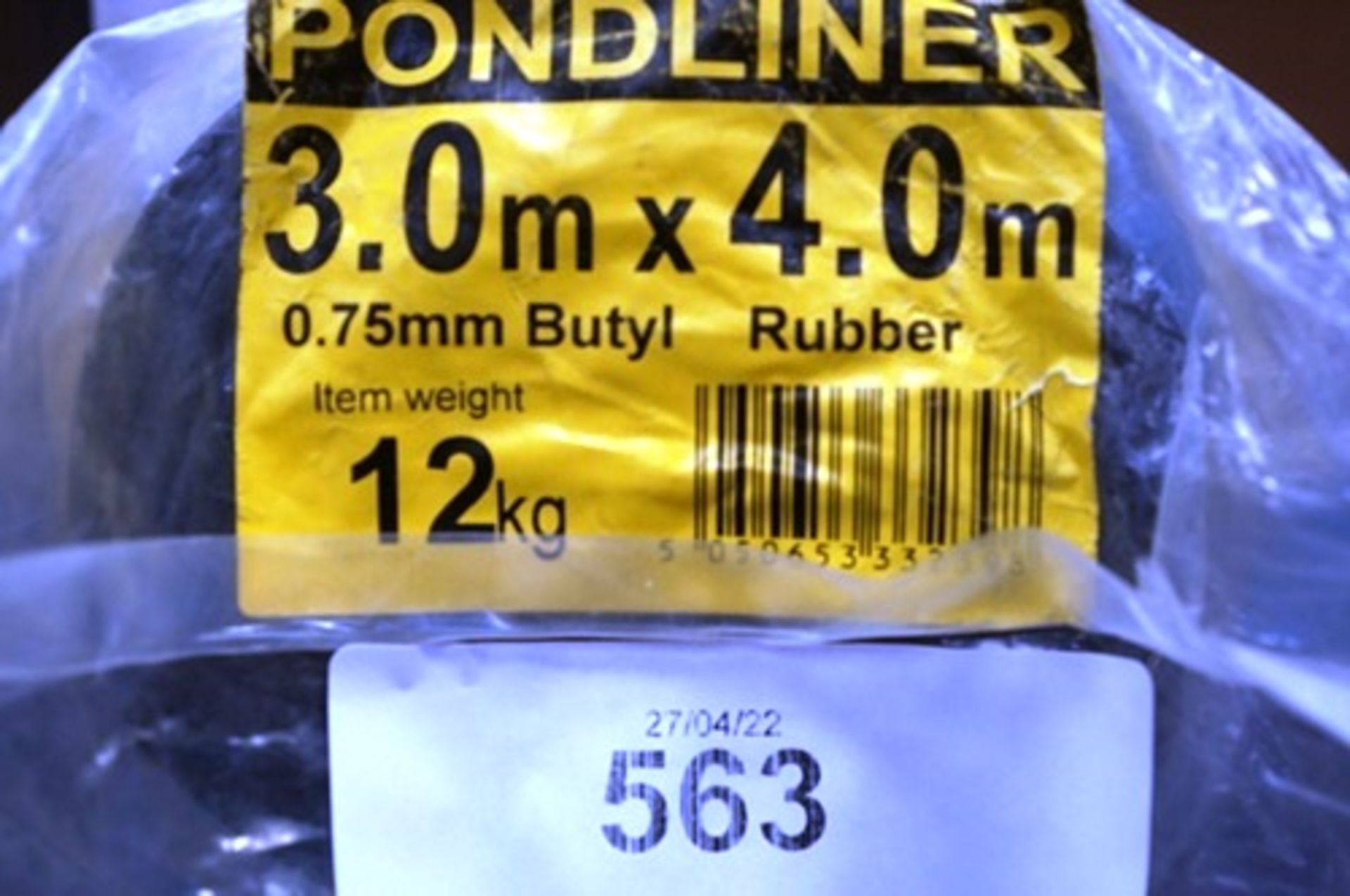 1 x rubber pond liner, 3m x 4m,1 x Pond Expert Variflow 10000 pond pump and 1 x Pondxpert triple - Image 2 of 3