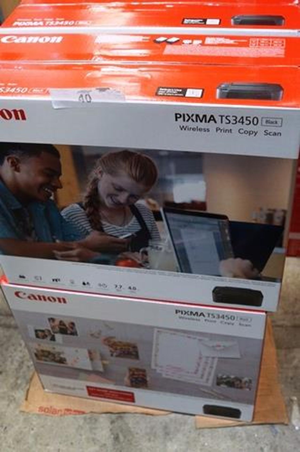 4 x Canon Pixma TS3450 printers - Sealed new in box (ES8)