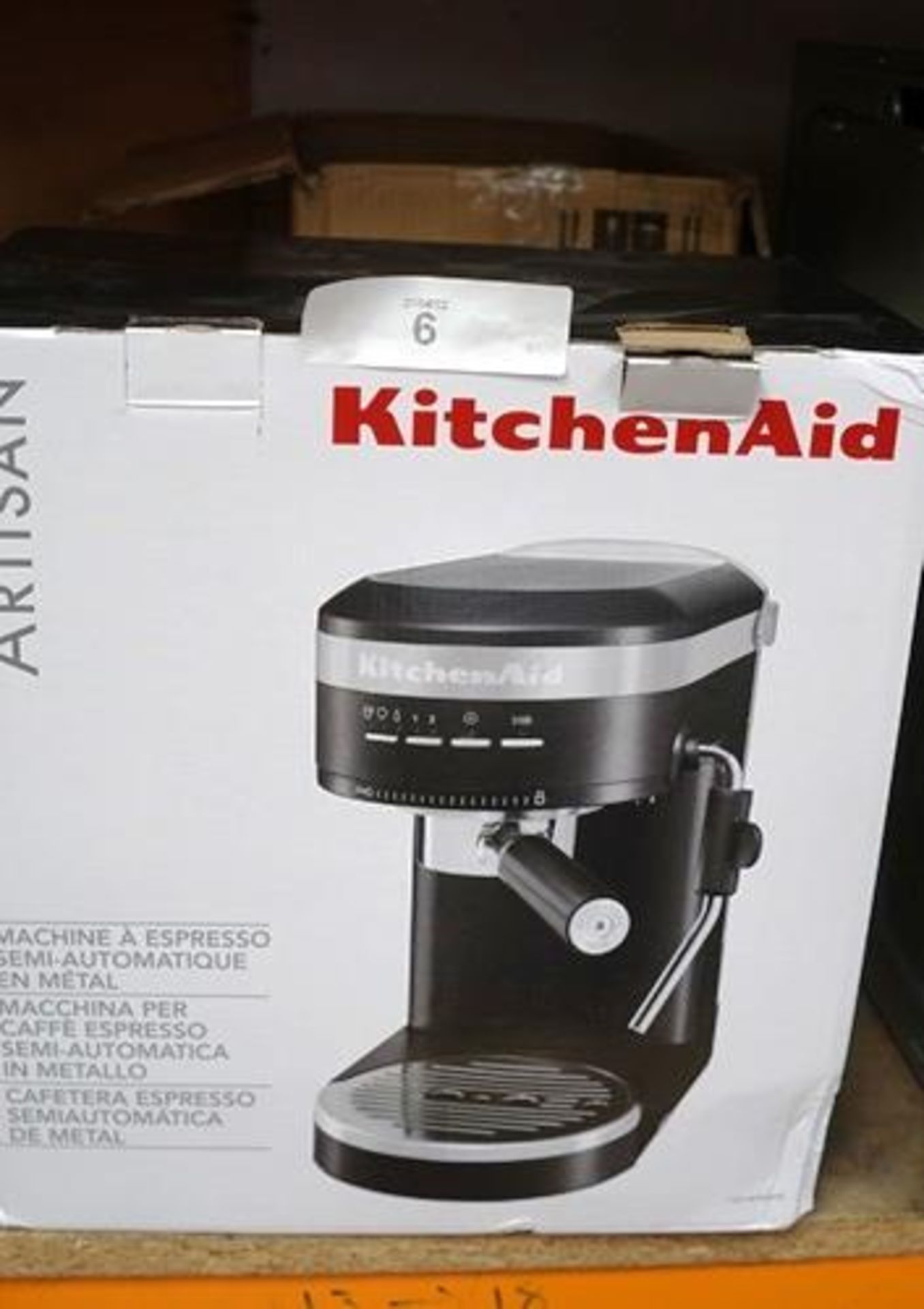 1 x KitchenAid semi-automatic espresso coffee machine, model W11411683, together with 1 x Vegan - Image 2 of 3