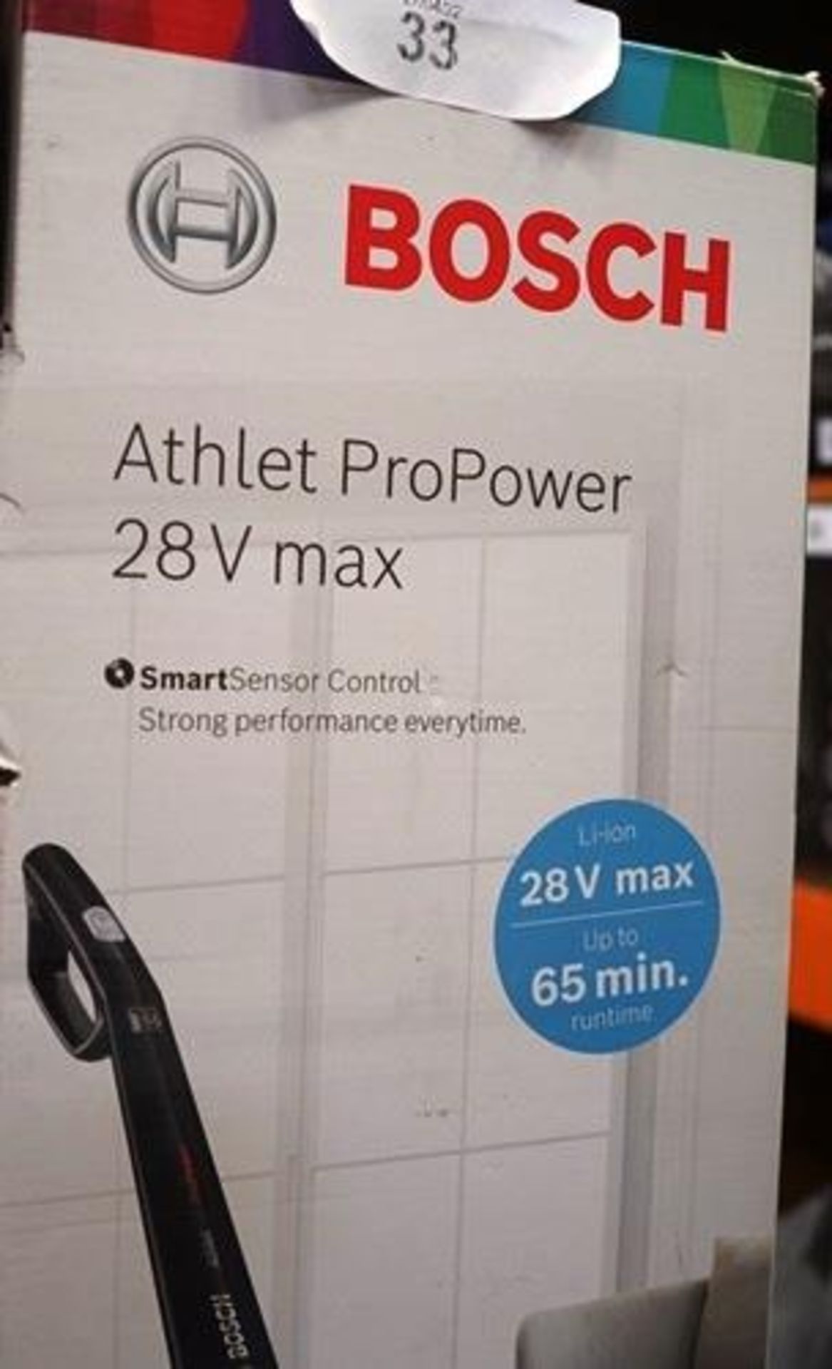 1 x Bosch Athlet Pro Power 28V vacuum, model BBH6POWGB - New in box (ES2)
