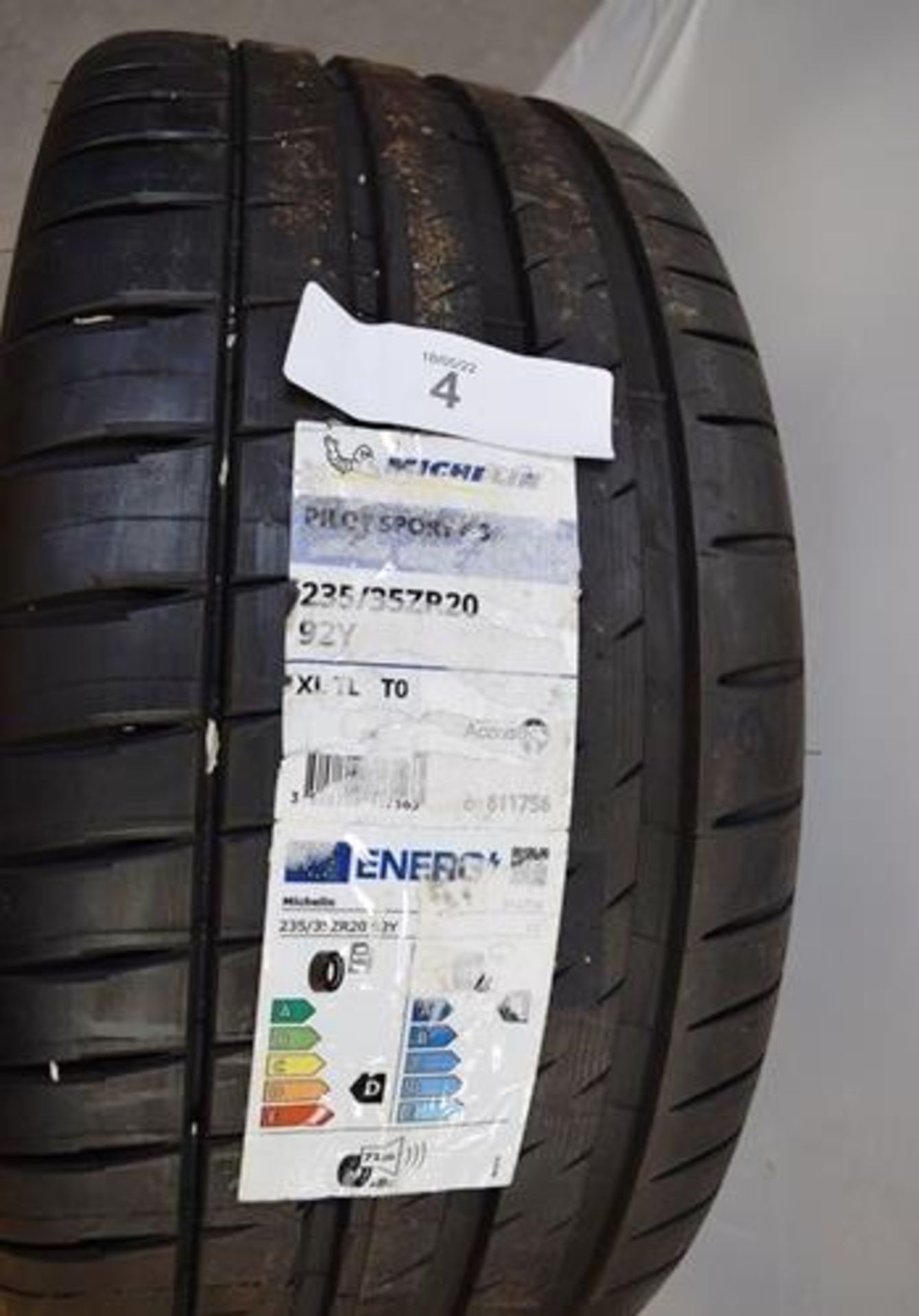 1 x Michelin Pilot Sport 4S tyre, size 235/35ZR20 92Y XL - New with label (GS1) - Image 2 of 2