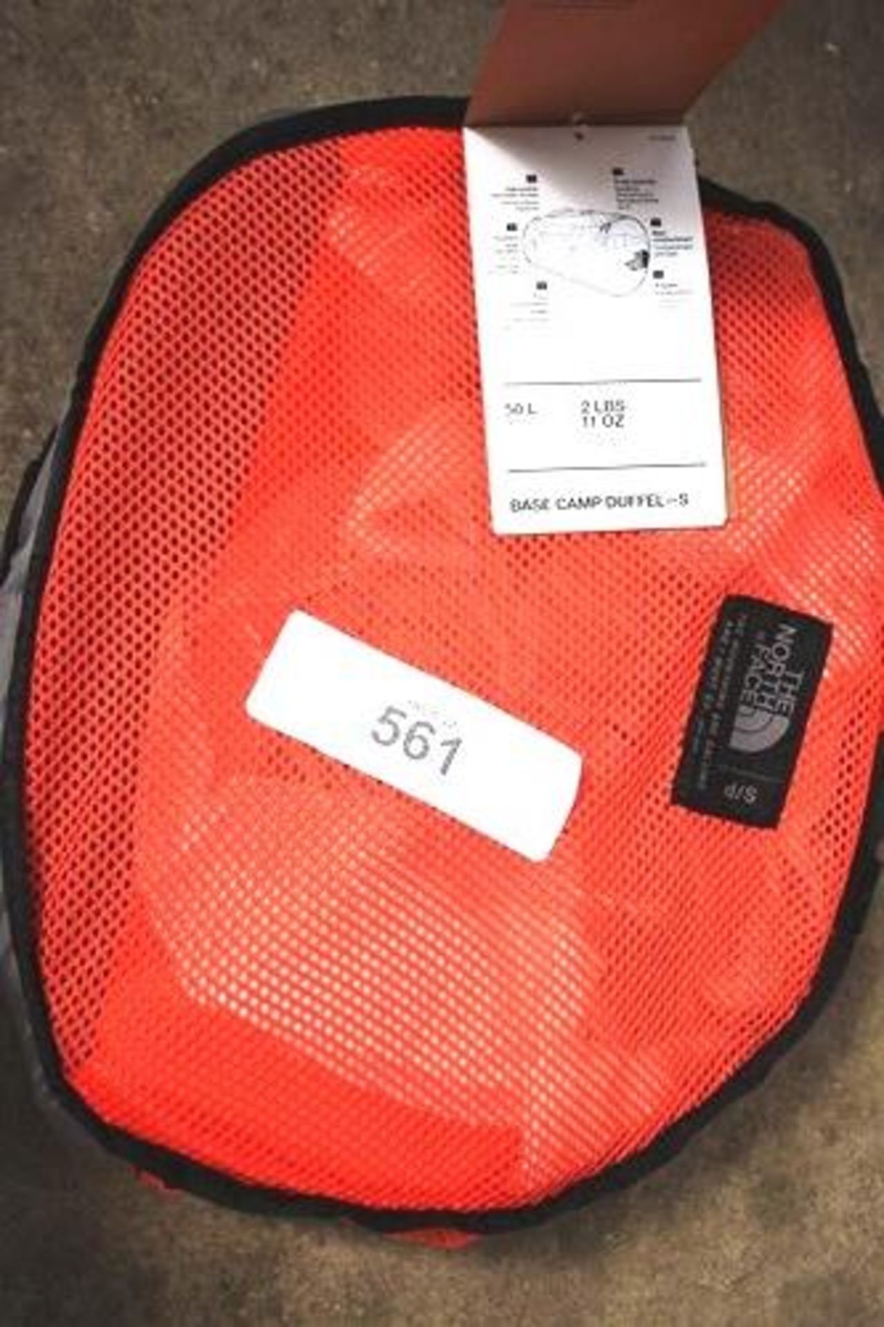 1 x The North Face Base Camp Duffel, size S, colour Flare/TNF/black - New with tags (GS20)