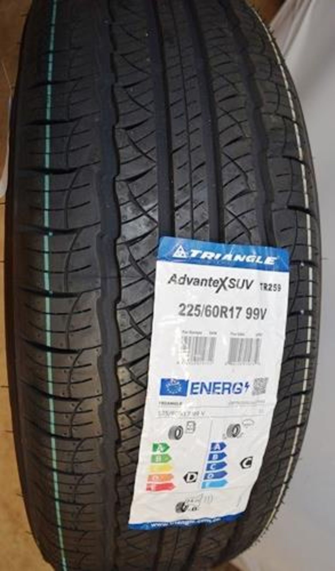 1 x Triangle Advantex SUV TR259 tyre, size 225/60R17 99V - New with label (GS1) - Image 2 of 2