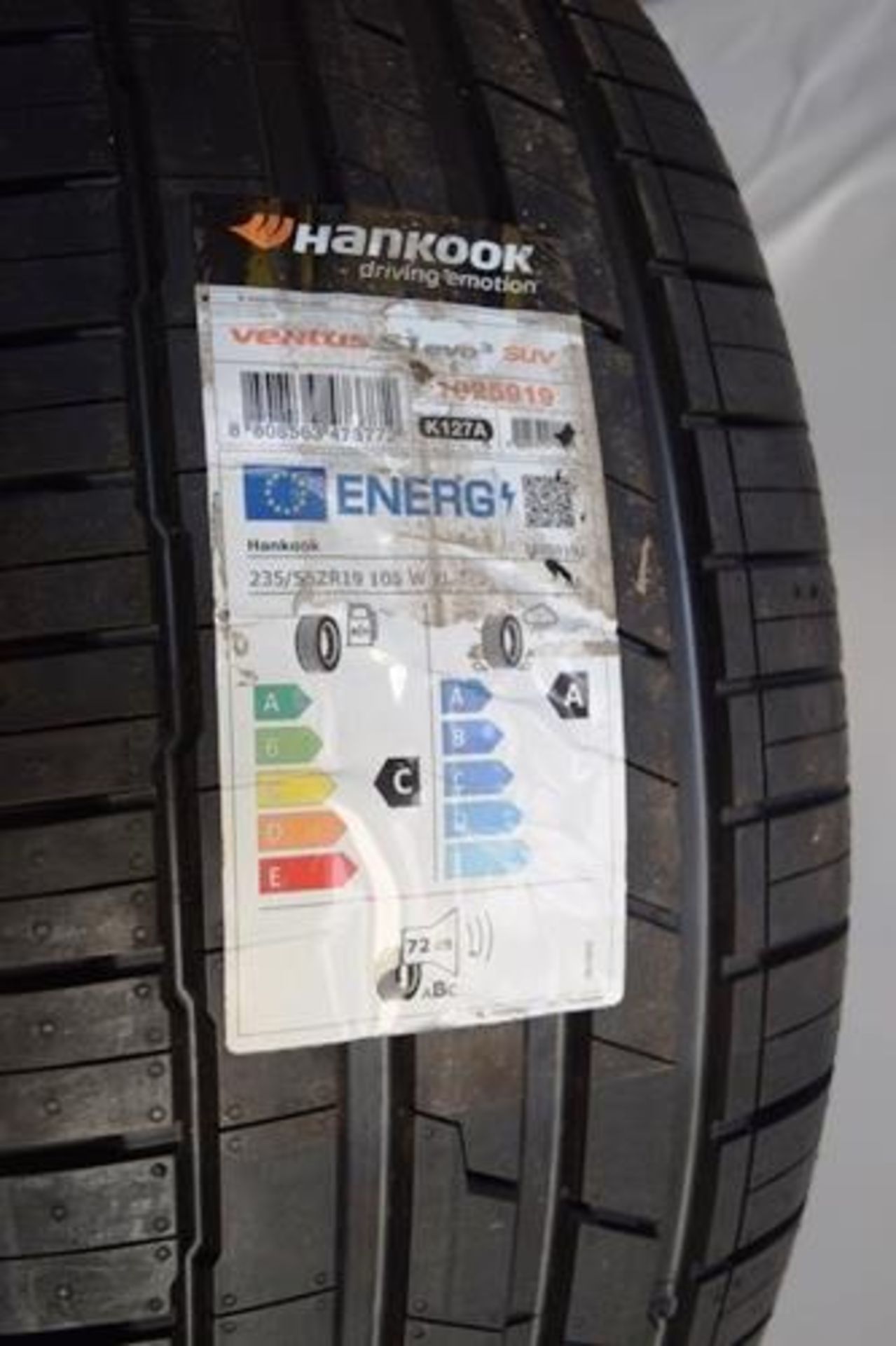 1 x Hankook Ventus S1 Evo 2 SUV tyre, size 235/55ZR19 105W XL - New with label (GS1) - Image 2 of 2