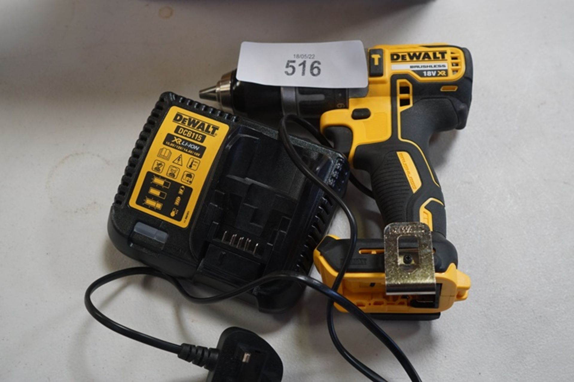 1 x DeWalt 18V lithium ion pistol drill body only - New in tatty box (SW3B)