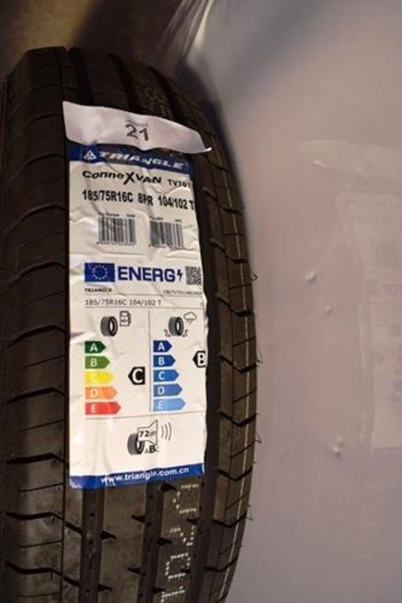 1 x Triangle ConnexVan TV701 tyre, size 185/75R16C 8PR 104/102T - New with label (GS2) - Image 2 of 2