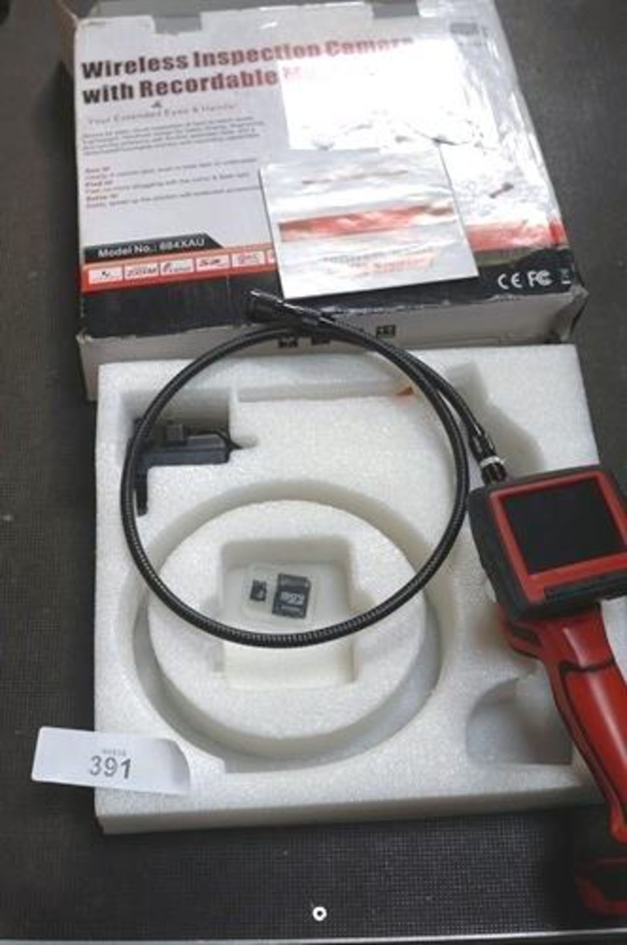 1 x wireless inspection camera kit (missing camera), model 884XAU - grade B (SW9B)