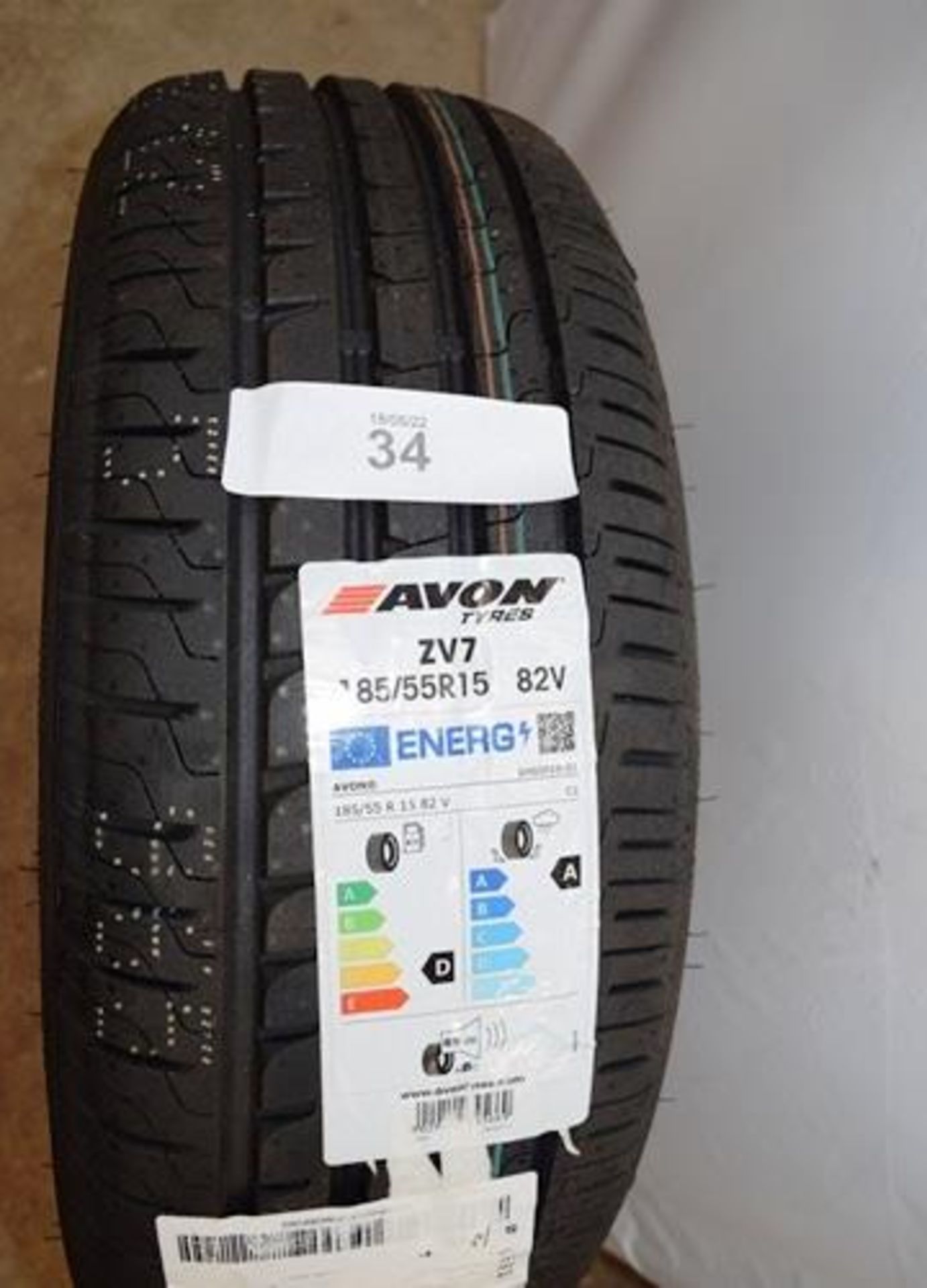 1 x Avon ZV7 tyre, size 185/55R15 82V - New with label (GS2) - Image 2 of 2