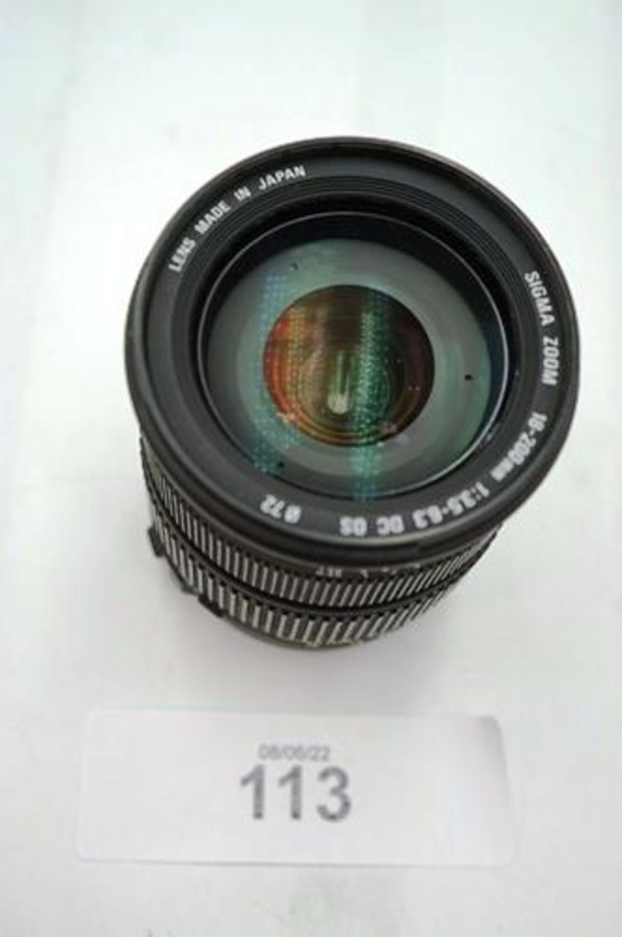 1 x Canon Sigma DC 18-200mm, 1:3.5 - 6.3 camera lens - Second-hand, tested working (Cab1) - Image 4 of 4