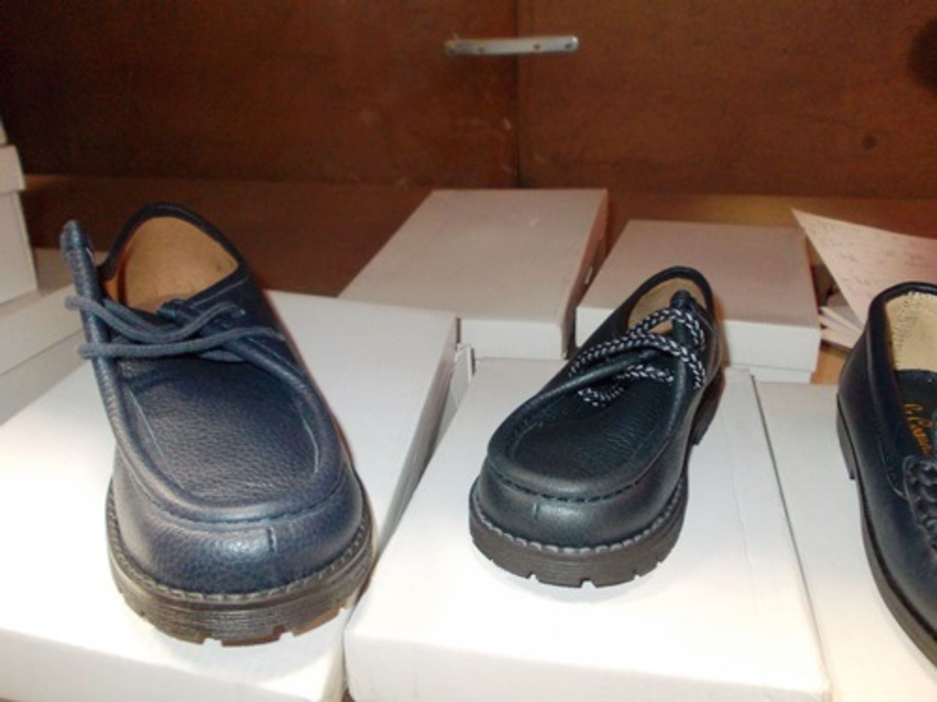 7 x pairs of La Coqueta children's leather or suede shoes, various sizes - New in box (shoe bay)