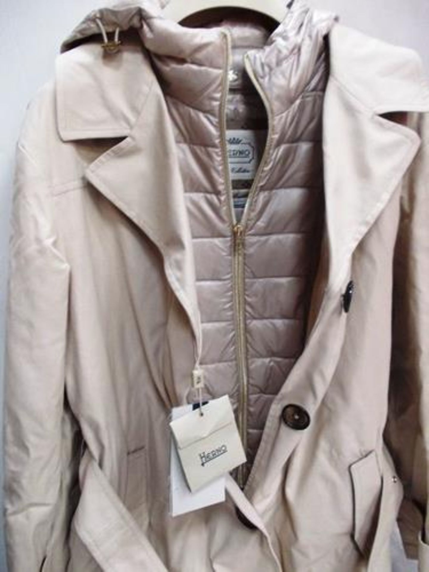1 x Herno ladies hooded trench coat, UK size 12 - New (crail) - Image 2 of 2