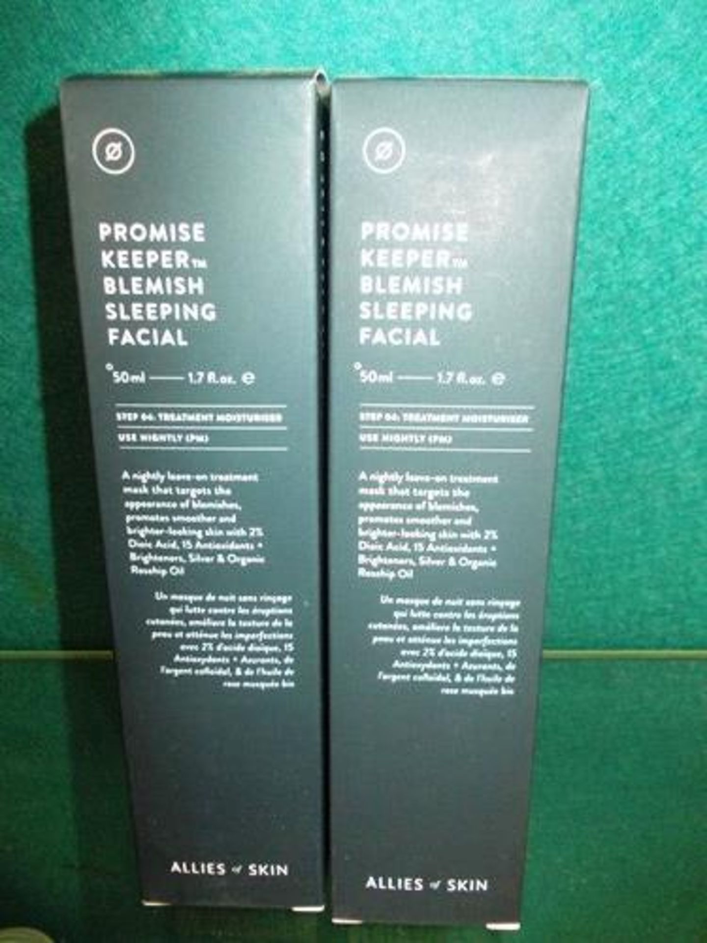 2 x 50ml tubes of Allies of Skin Promise Keeper Blemish Sleeping Facials, expiry 12/2023 - New in