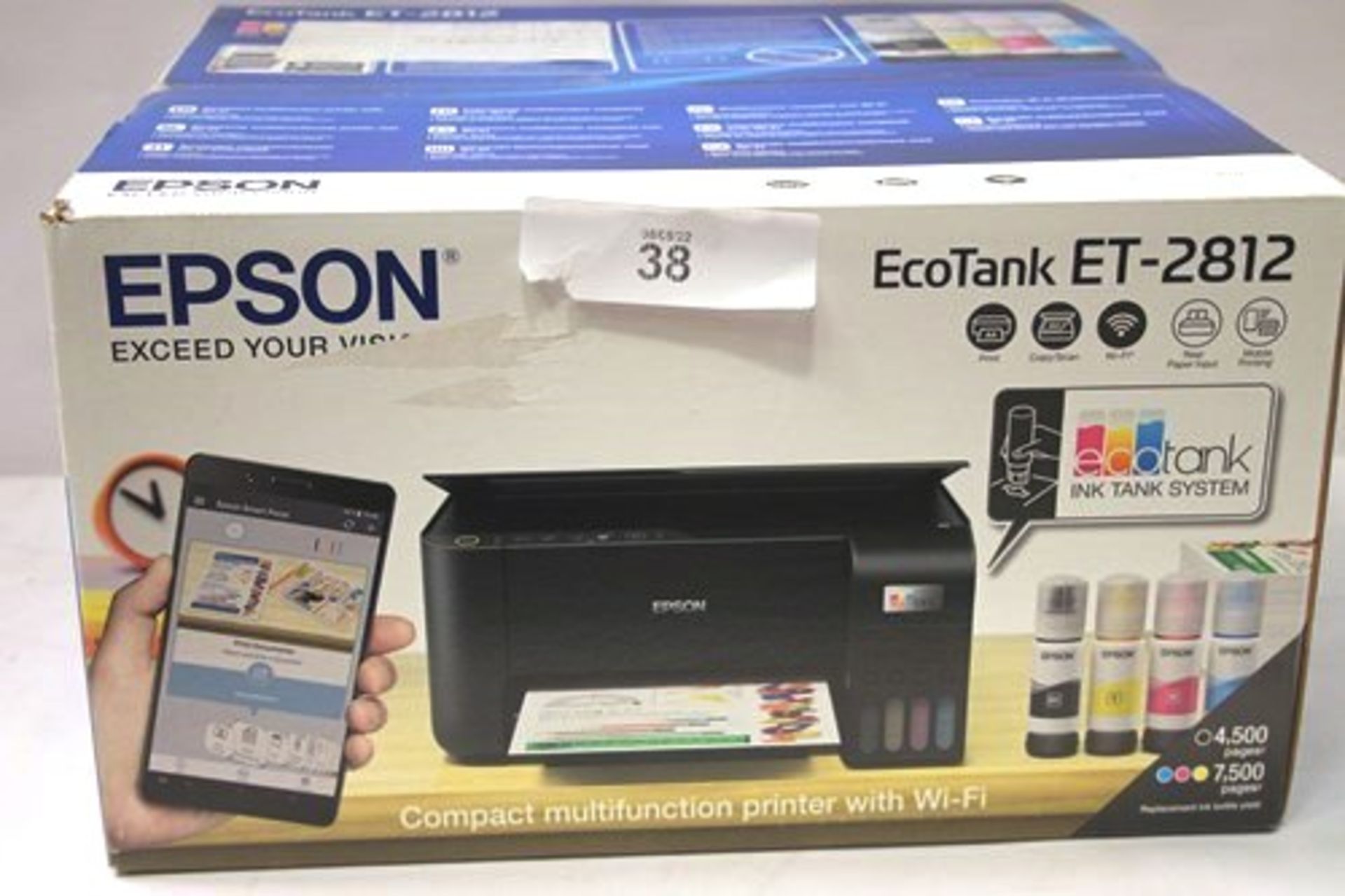 1 x Epson EcoTank ET-2812 printer - New (ES3)