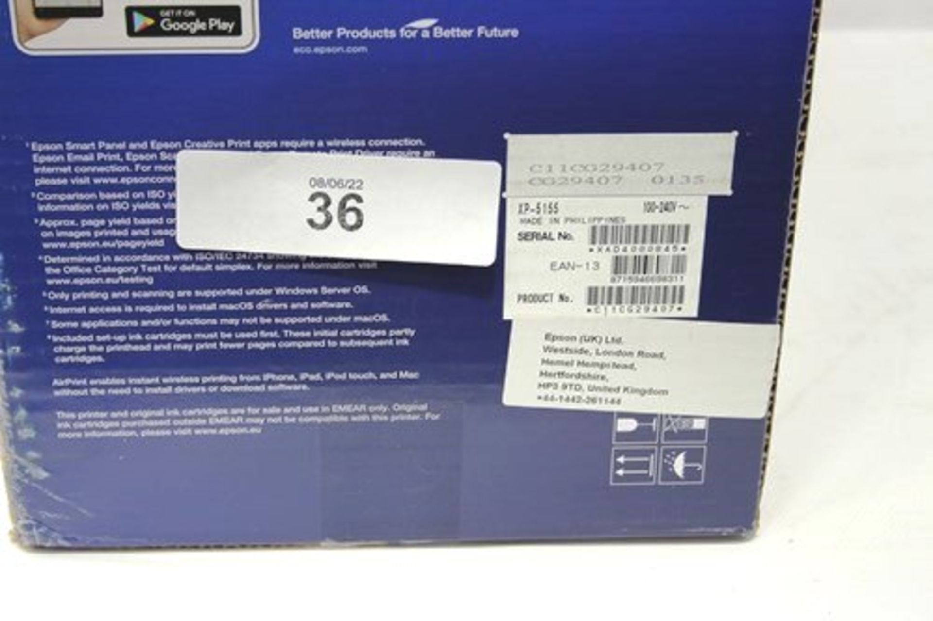 1 x Epson Expression Home XP-5155 printer - New (ES3) - Image 2 of 2