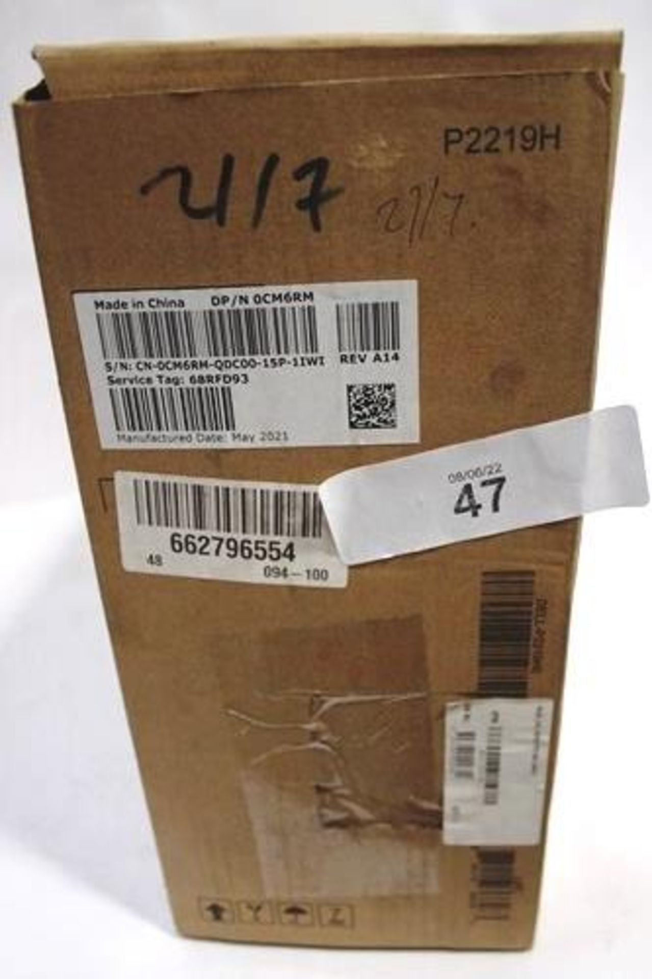 1 x Dell P2219H computer monitor - Sealed new in box, box tatty (E3endcage) - Image 2 of 2