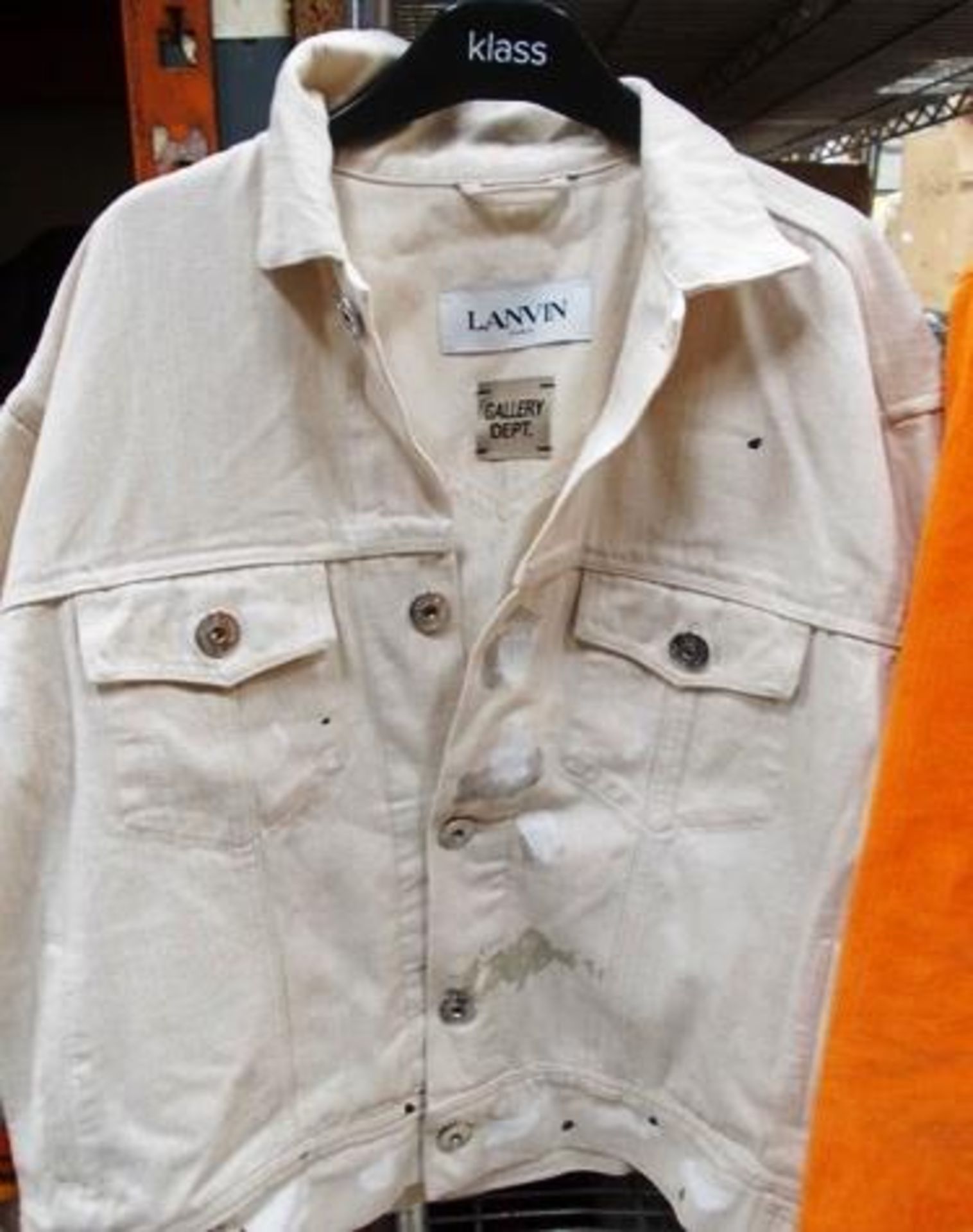 2 x jackets comprising 1 x labelled Lanvin Gallery Dept, EU size 50 and 1 x labelled Kenzo, orange - Image 4 of 7