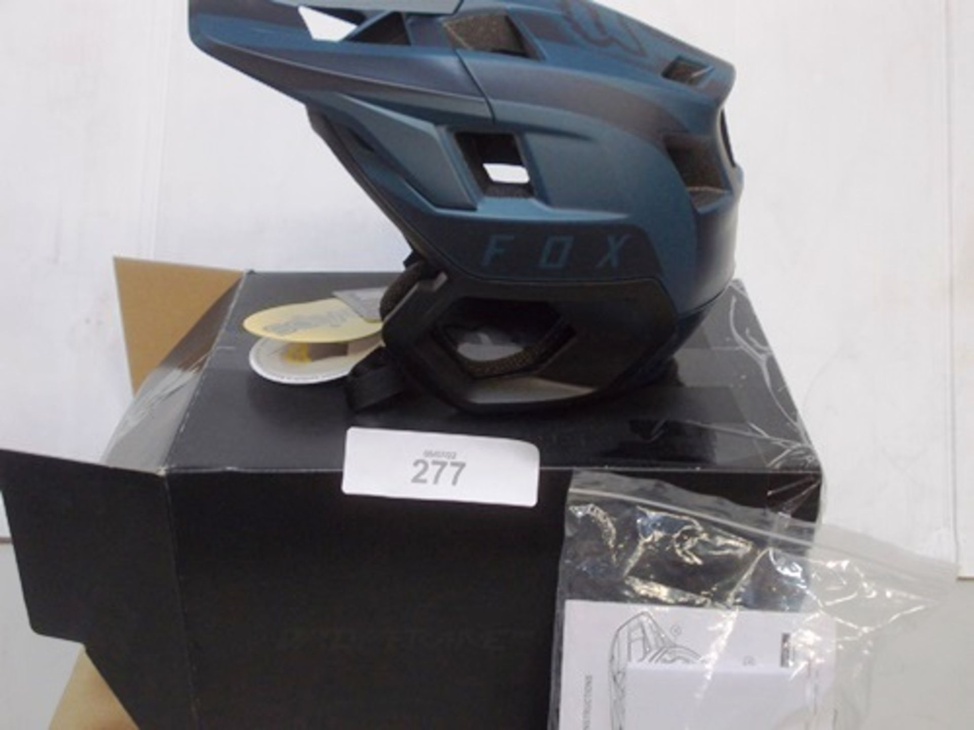 1 x Fox MTB-Fox racing drop frame Pro MTB helmet graphite 1 DRK INDO, size M, EU size 54 - 56cm -