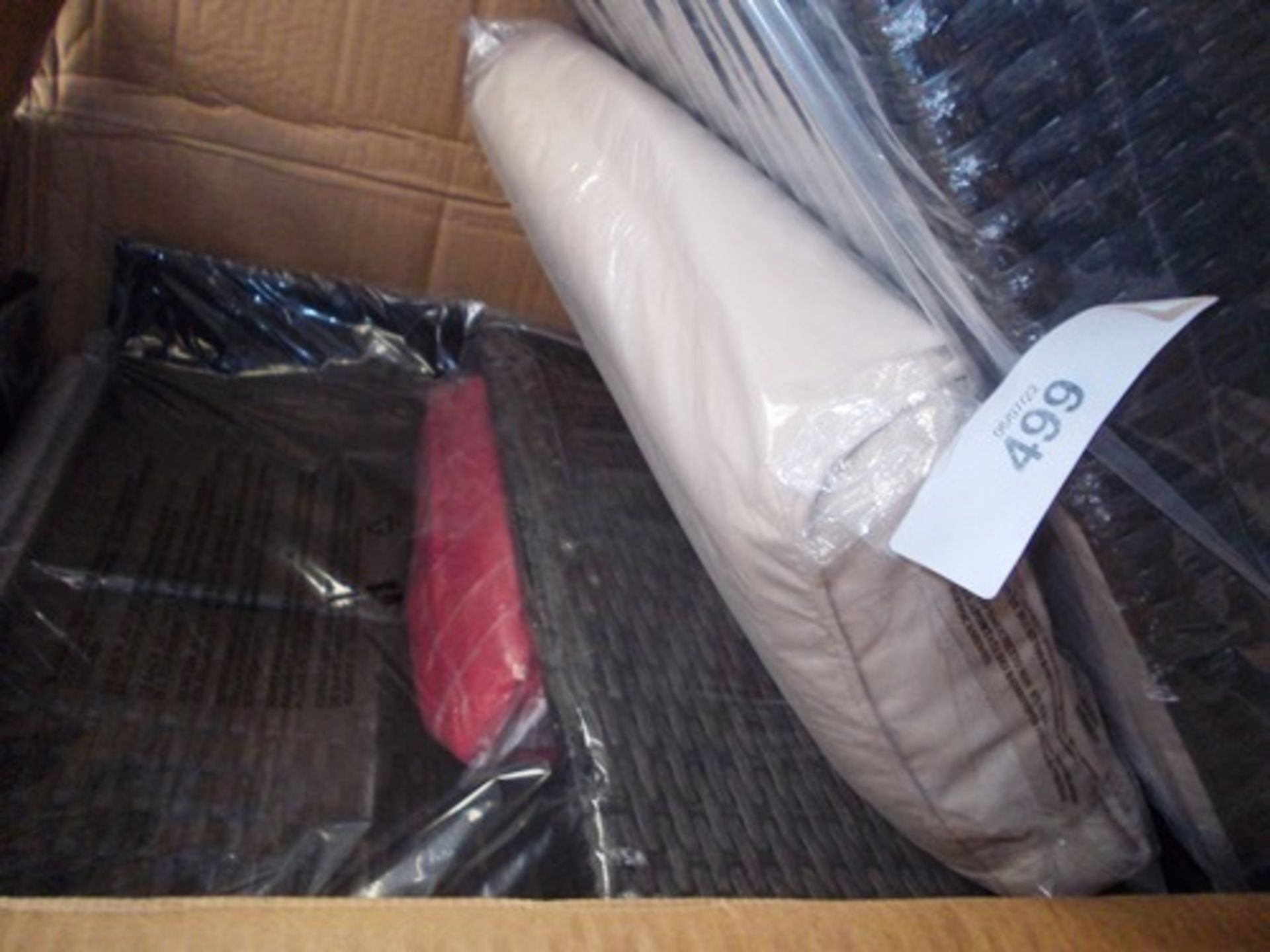 1 x cage of Maxway flatpack grey rattan furniture comprising 2 x boxes each containing 1 x corner - Image 4 of 5