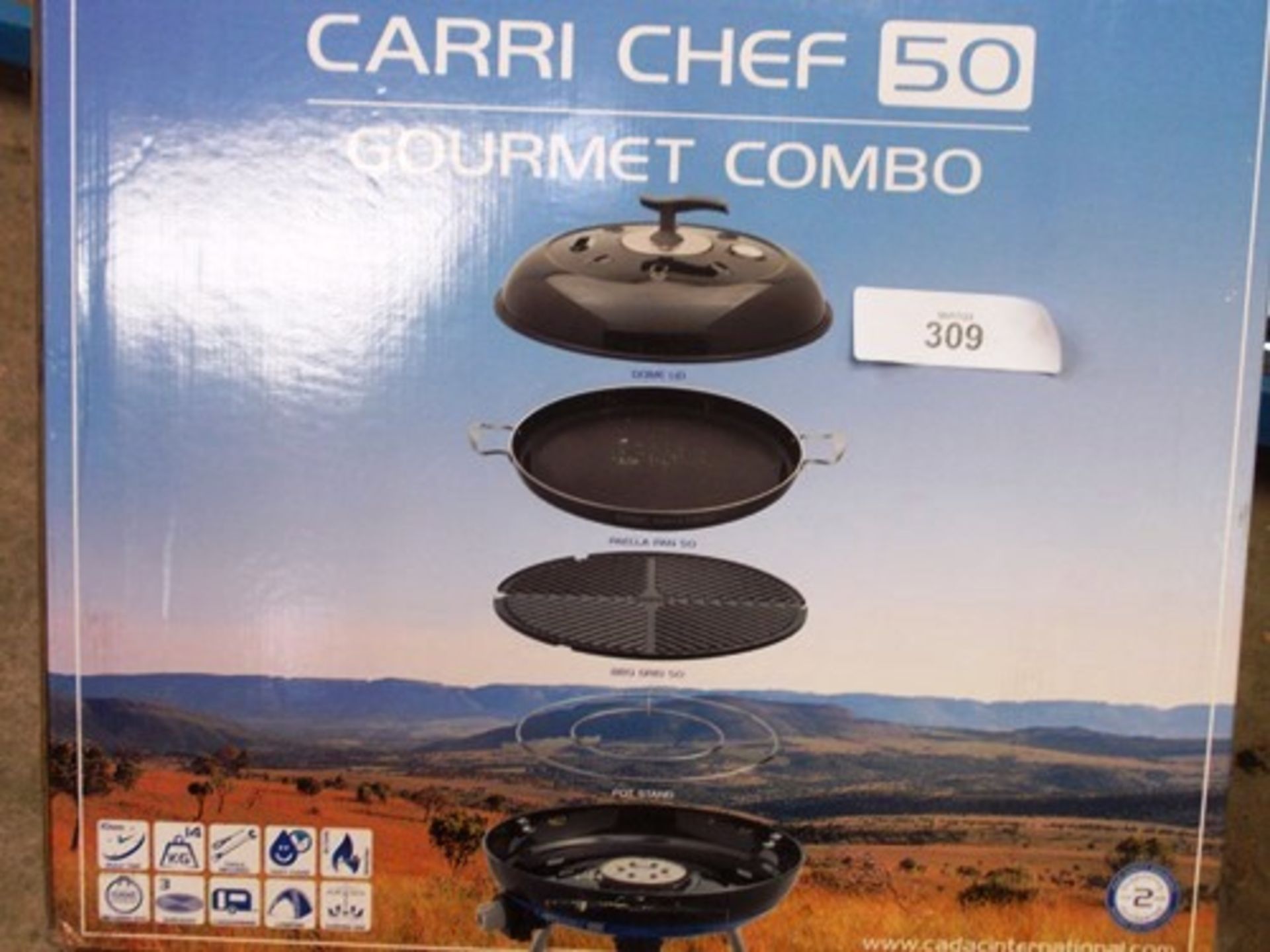 1 x Cadac Carri Chef 50 gourmet combo, Model 8910 - New in box (ES16B)