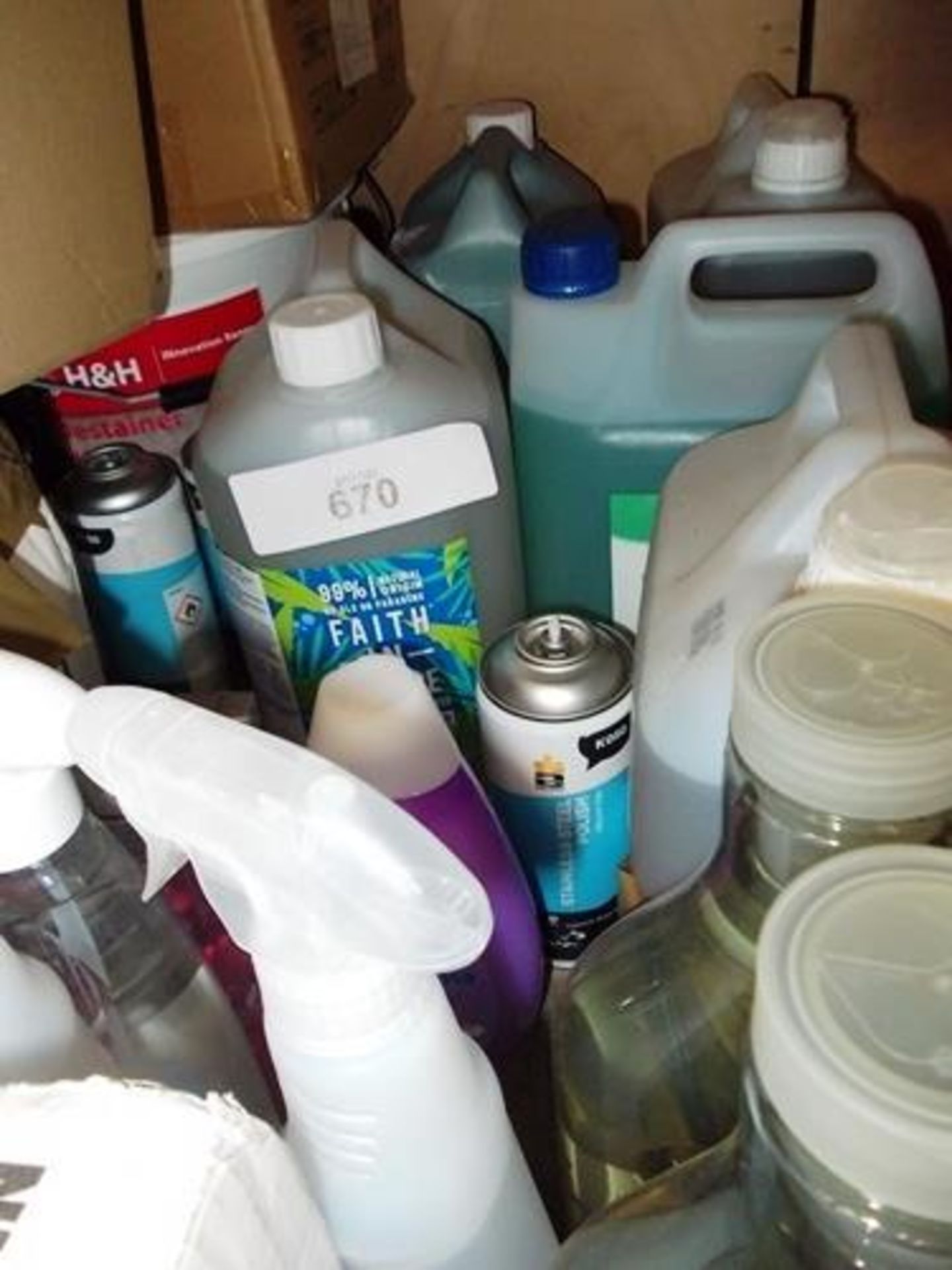 A selection of cleaning products including hard surface cleaner, non-bio laundry liquid etc New ( - Image 4 of 4