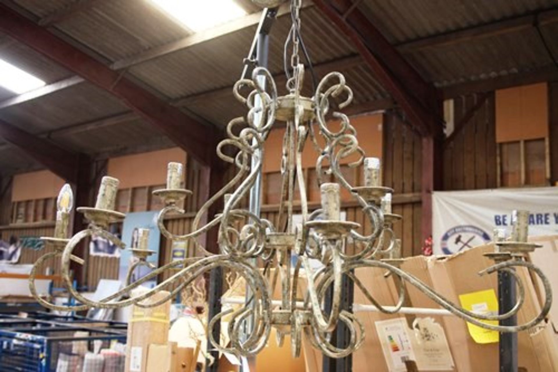 1 x Cox & Cox Elegant twelve arm chandelier, model 1328289, size Large, max 40W-240V - New ( - Image 2 of 2